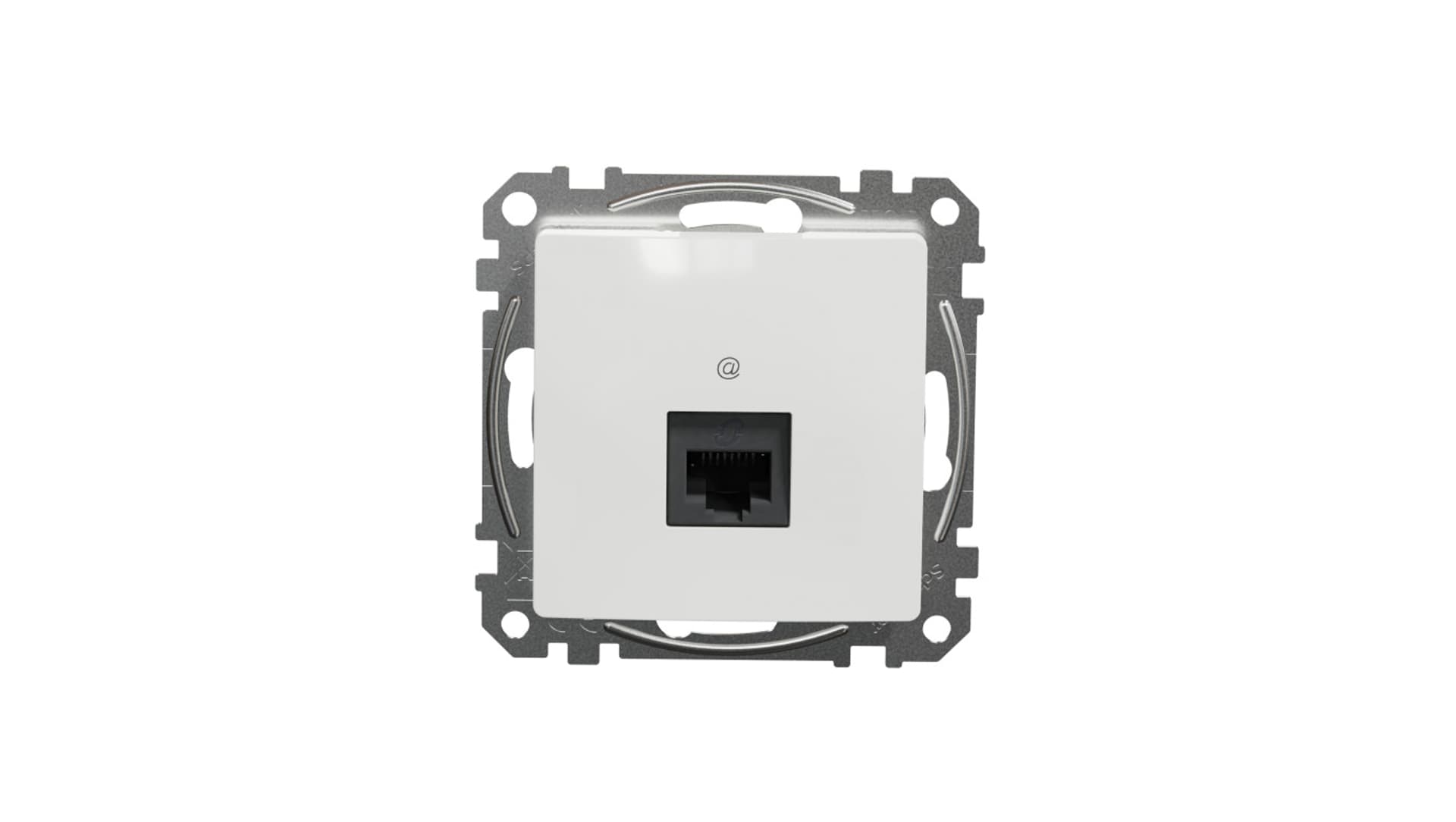 

Schneider Electric, Sedna Design i Elements, Gniazdo komputerowe RJ45 kat. 6 UTP, białe, SDD111461