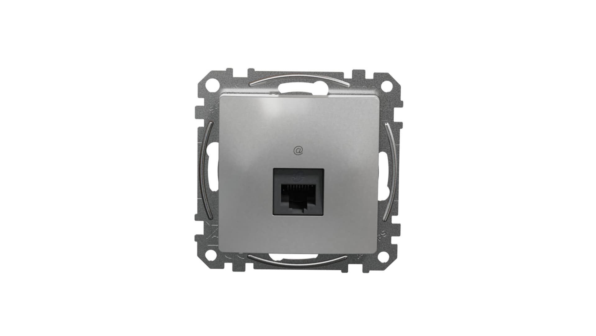 

Schneider Electric, Sedna Design i Elements, Gniazdo komputerowe RJ45 kat. 6 UTP, srebrne aluminium, SDD113461