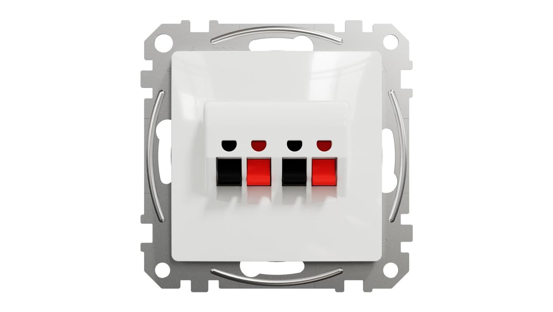 

Schneider Electric, Sedna Design i Elements, Gniazdo głośnikowe podwójne, białe, SDD111411