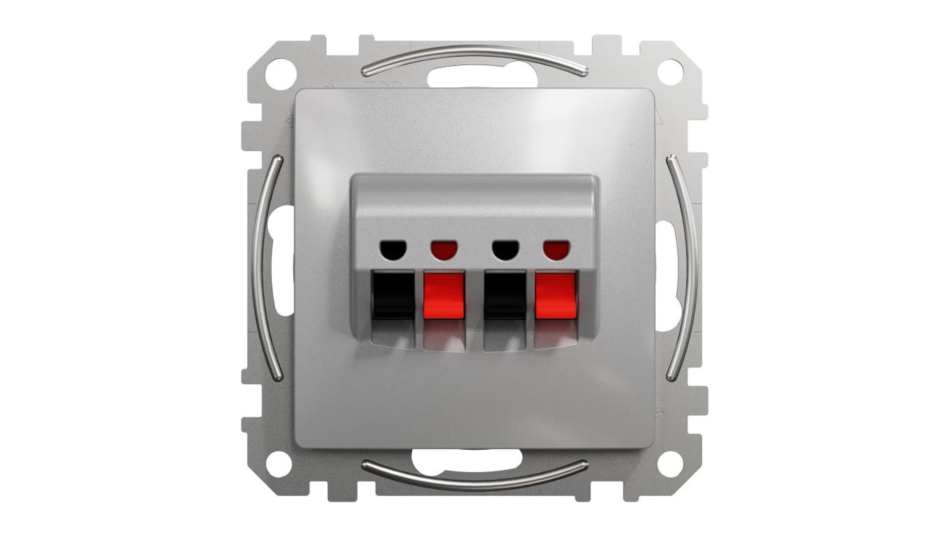 

Schneider Electric, Sedna Design i Elements, Gniazdo głośnikowe podwójne, srebrne aluminium, SDD113411