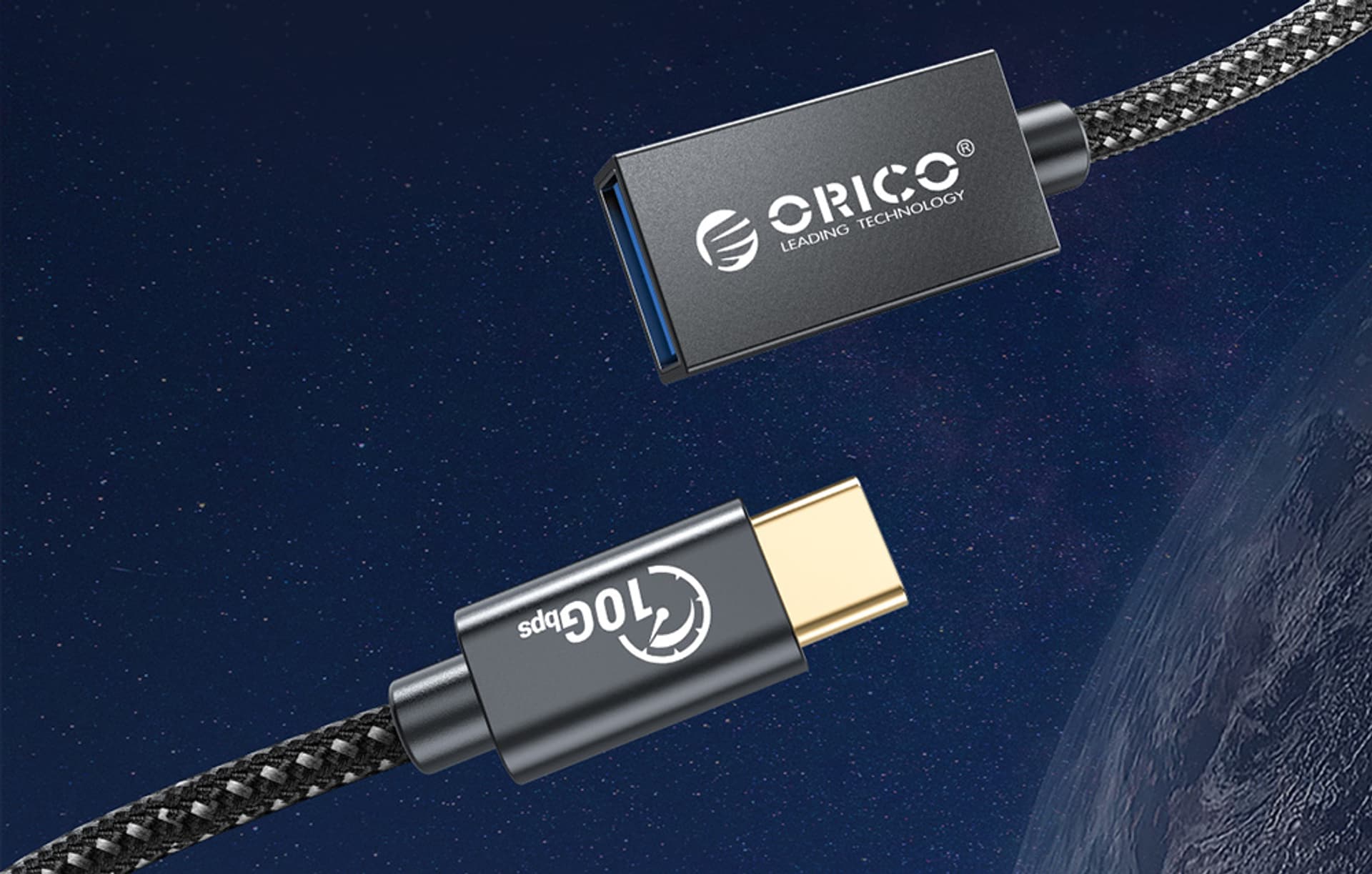 

Kabel USB do USB-C Orico 1m (czarny)