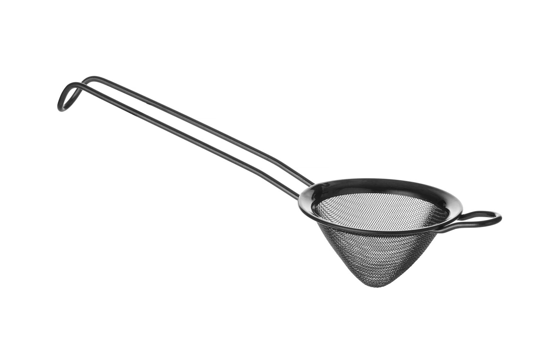 

Sitko barmańskie stożkowe stalowe śr. 75 mm czarne