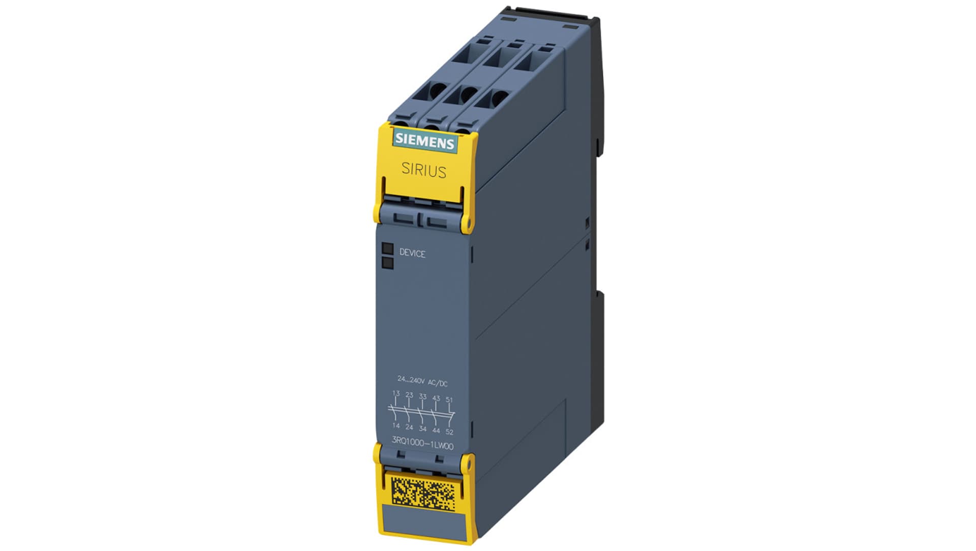 

Przekaźnik bezpieczeństwa styki 4Z+1R szerokość 225mm 24...240V AC/DC 3RQ1000-1LW00