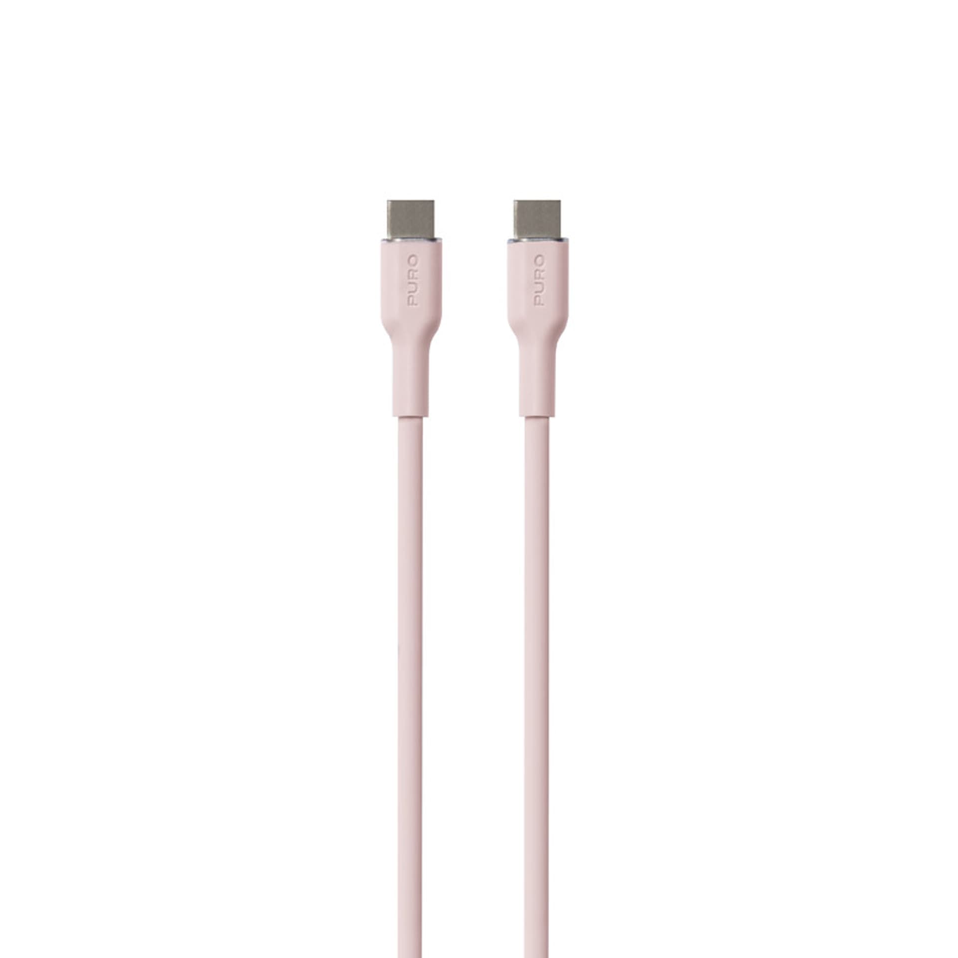 

PURO ICON Soft Cable – Kabel USB-C do USB-C 1.5 m (Dusty Pink)