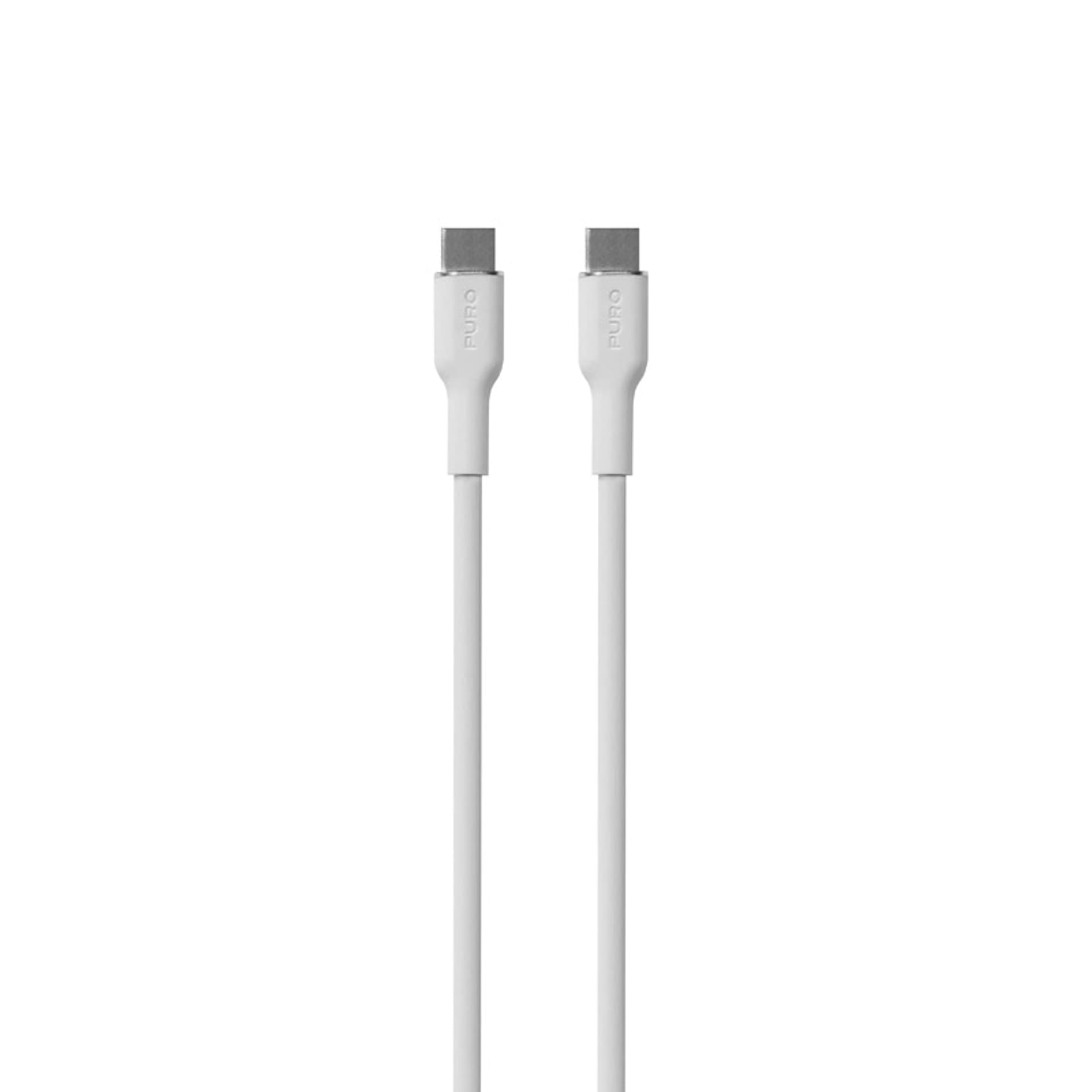 

PURO ICON Soft Cable – Kabel USB-C do USB-C 1.5 m (White)
