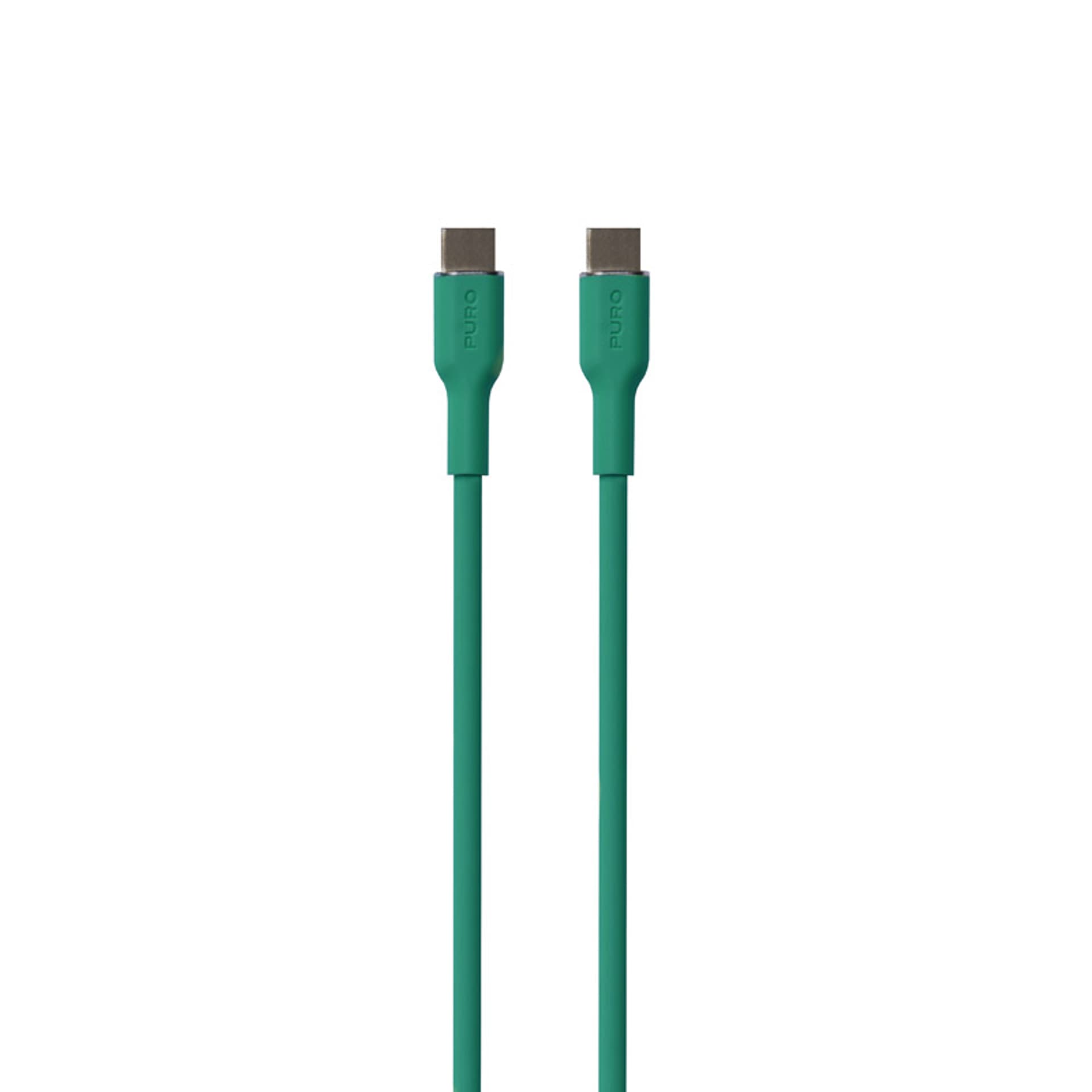 

PURO ICON Soft Cable – Kabel USB-C do USB-C 1.5 m (Jade)