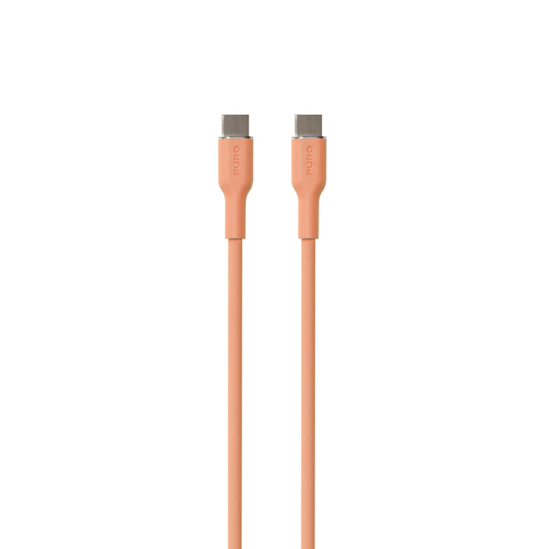 

PURO ICON Soft Cable – Kabel USB-C do USB-C 1.5 m (Apricot)