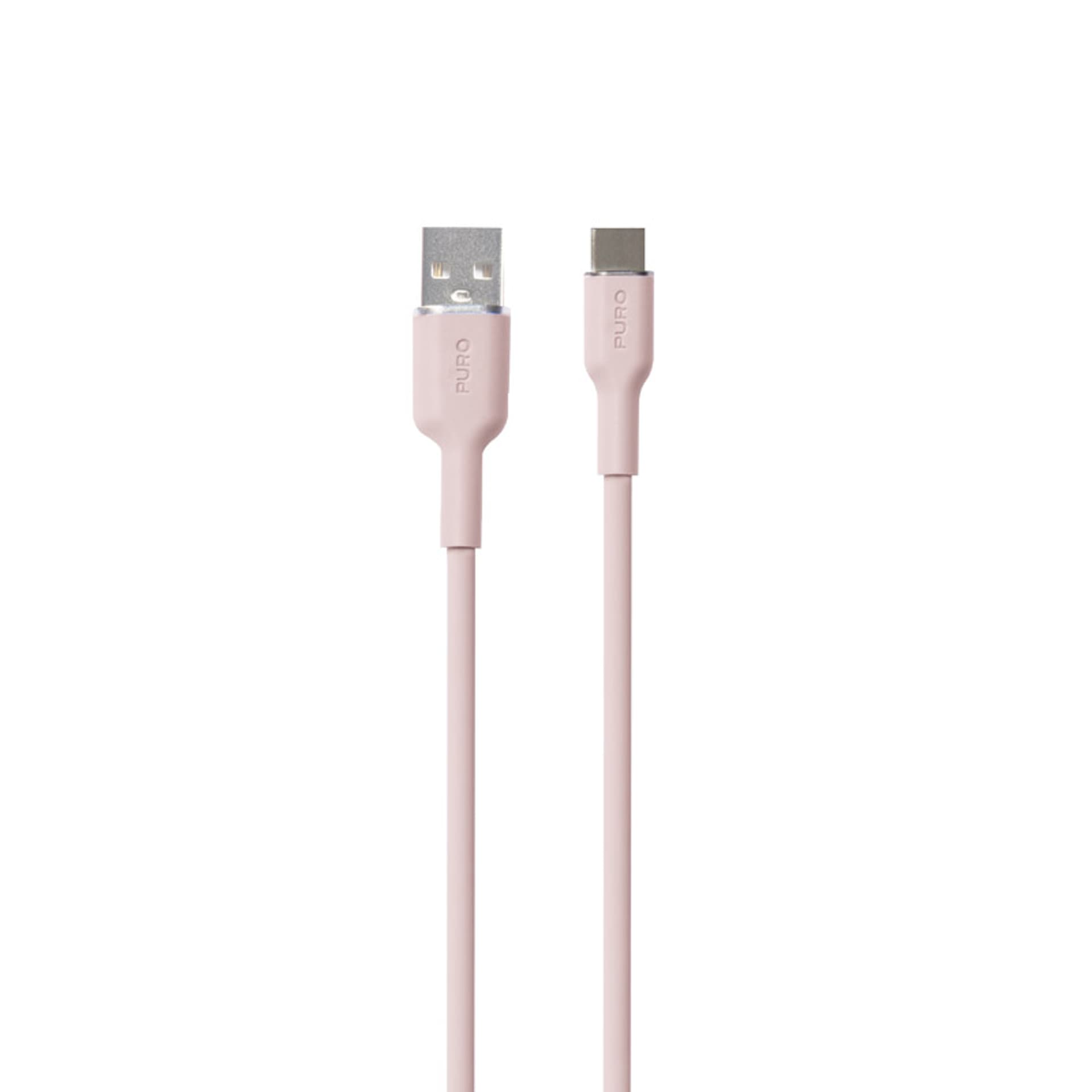 

PURO ICON Soft Cable – Kabel USB-A do USB-C 1.5 m (Dusty Pink)