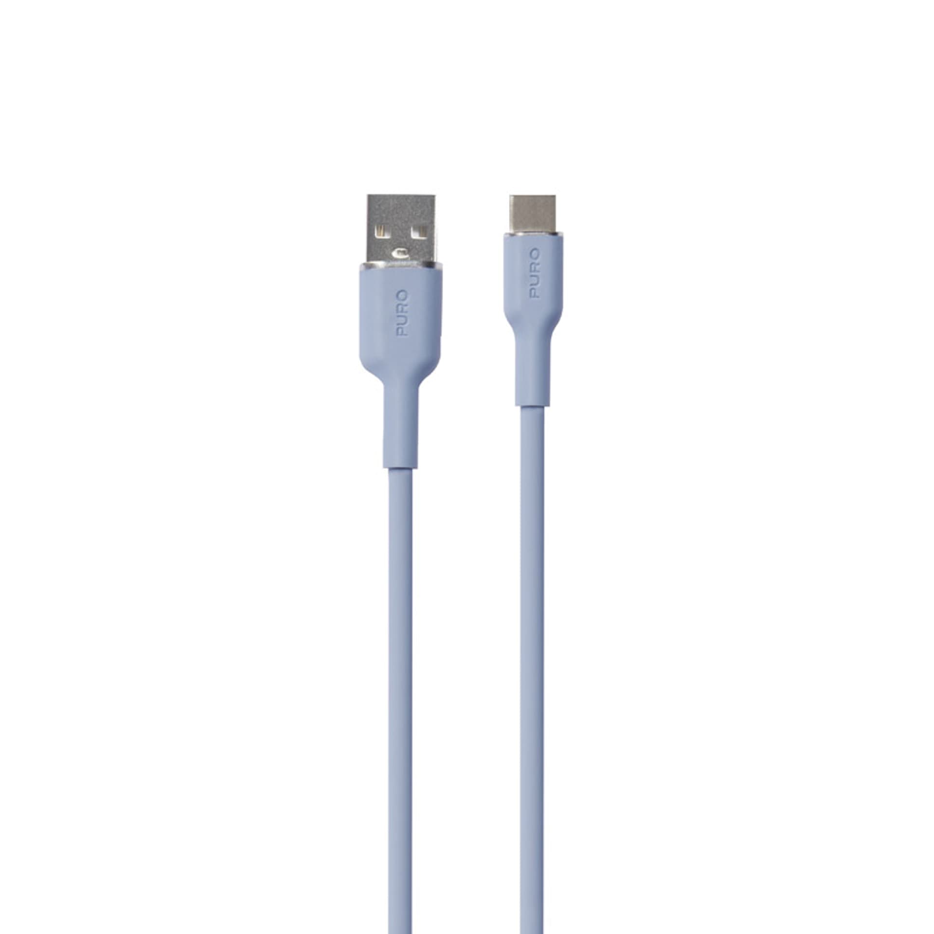

PURO ICON Soft Cable – Kabel USB-A do USB-C 1.5 m (Powder Blue)
