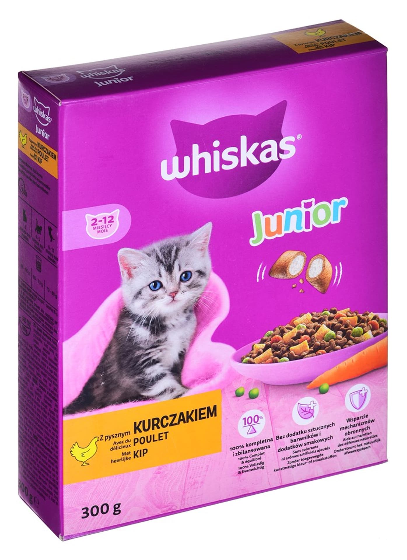 

WHISKAS Junior z kurczakiem 300g