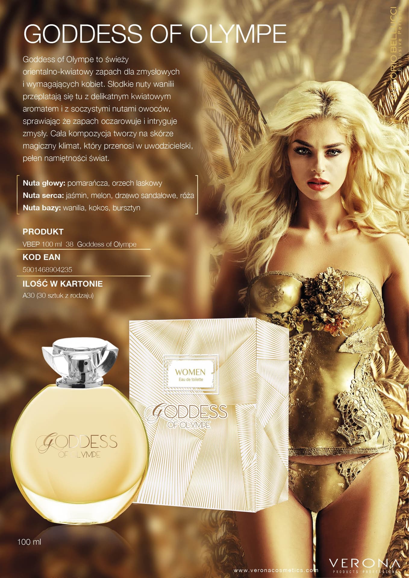 

Vittorio Bellucci Woda perfumowana 38 - Goddess of Olympe 100ml