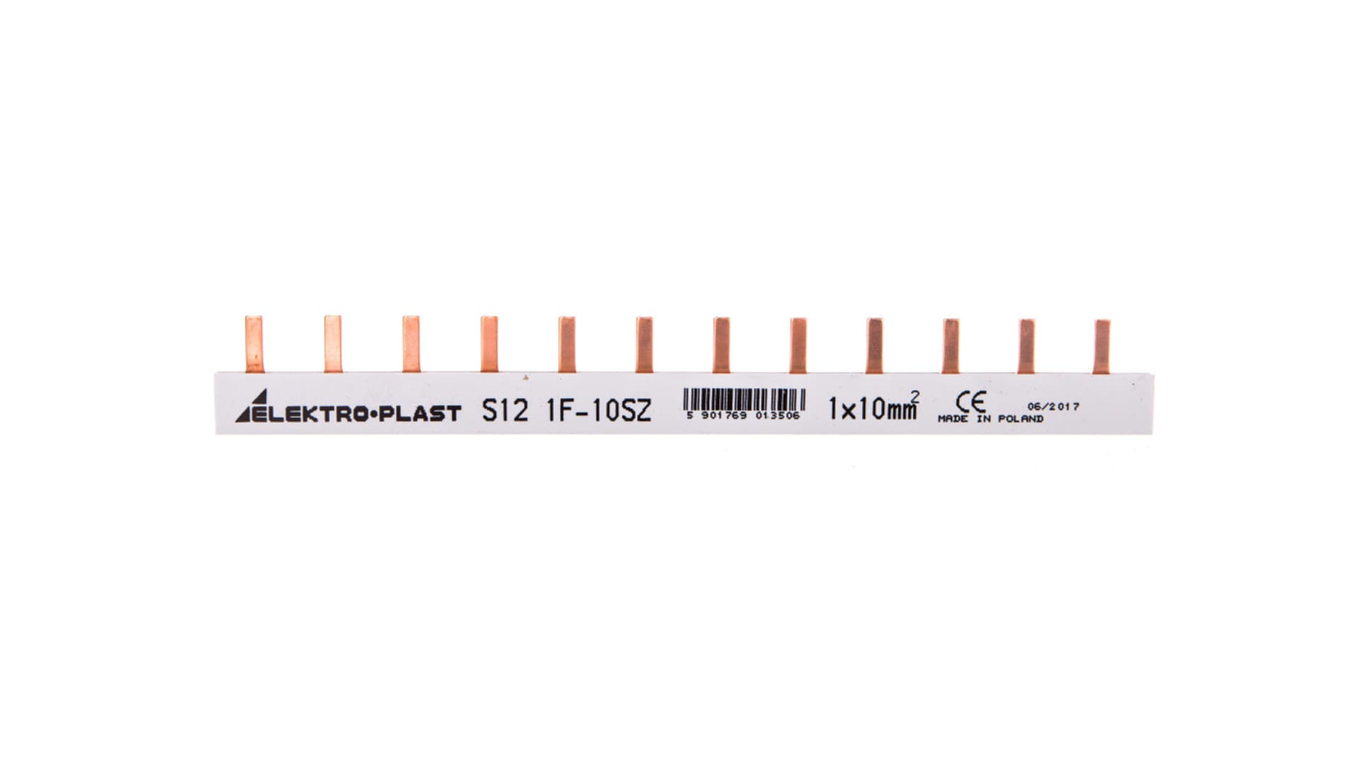 

Szyna prądowa typu PIN 1P 10mm2 63A 12 pinów IZS10/1F/12 45.202