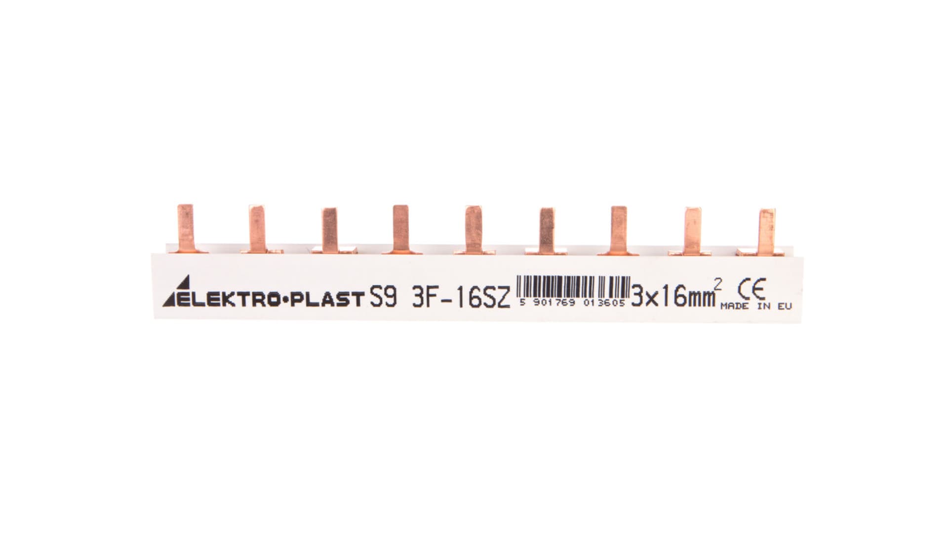 

Szyna prądowa typu PIN 3P 16mm2 100A 9 pinów IZS16/3F/9 45.249