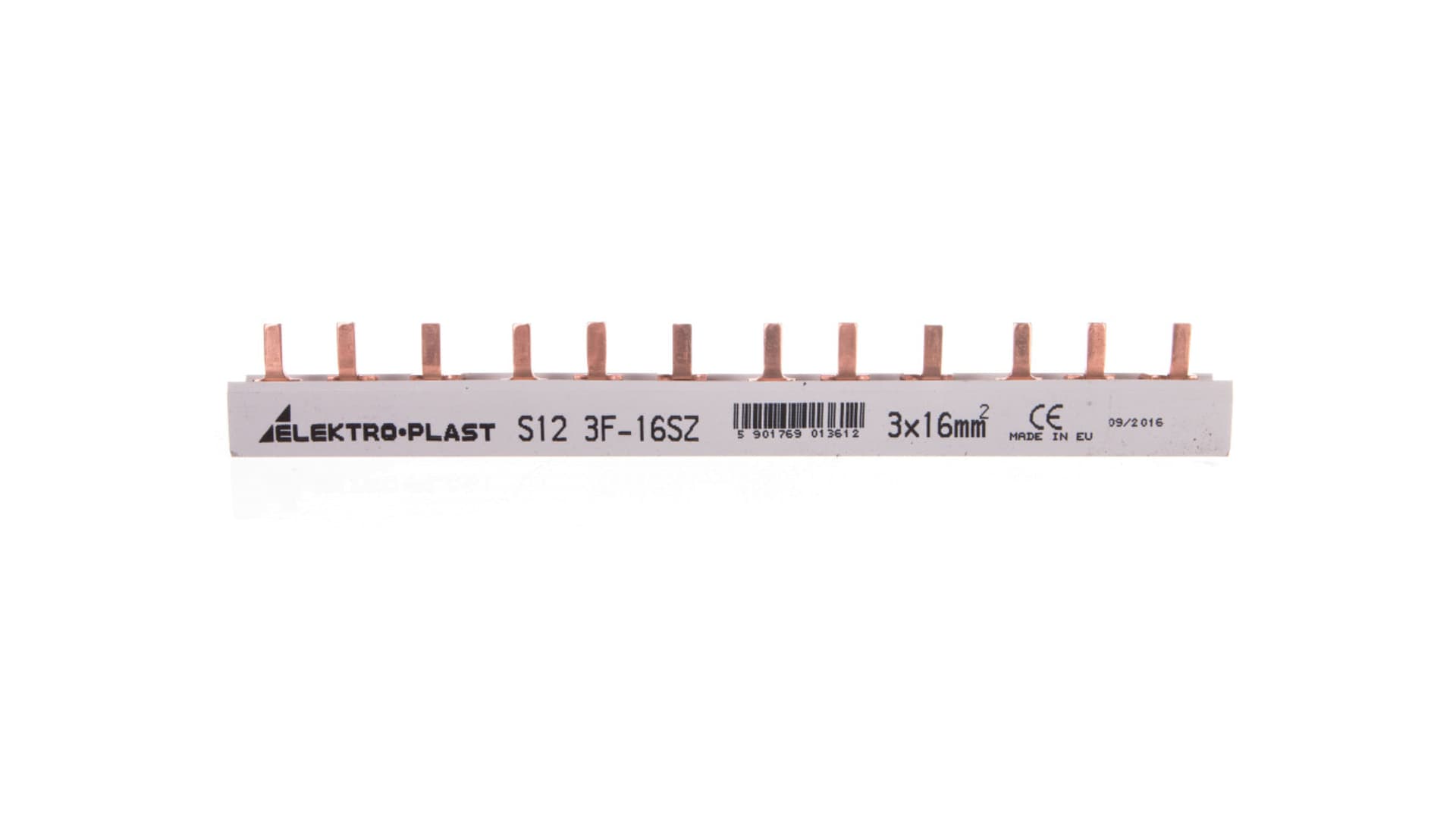

Szyna prądowa typu PIN 3P 16mm2 100A 12 pinów IZS16/3F/12 45.262