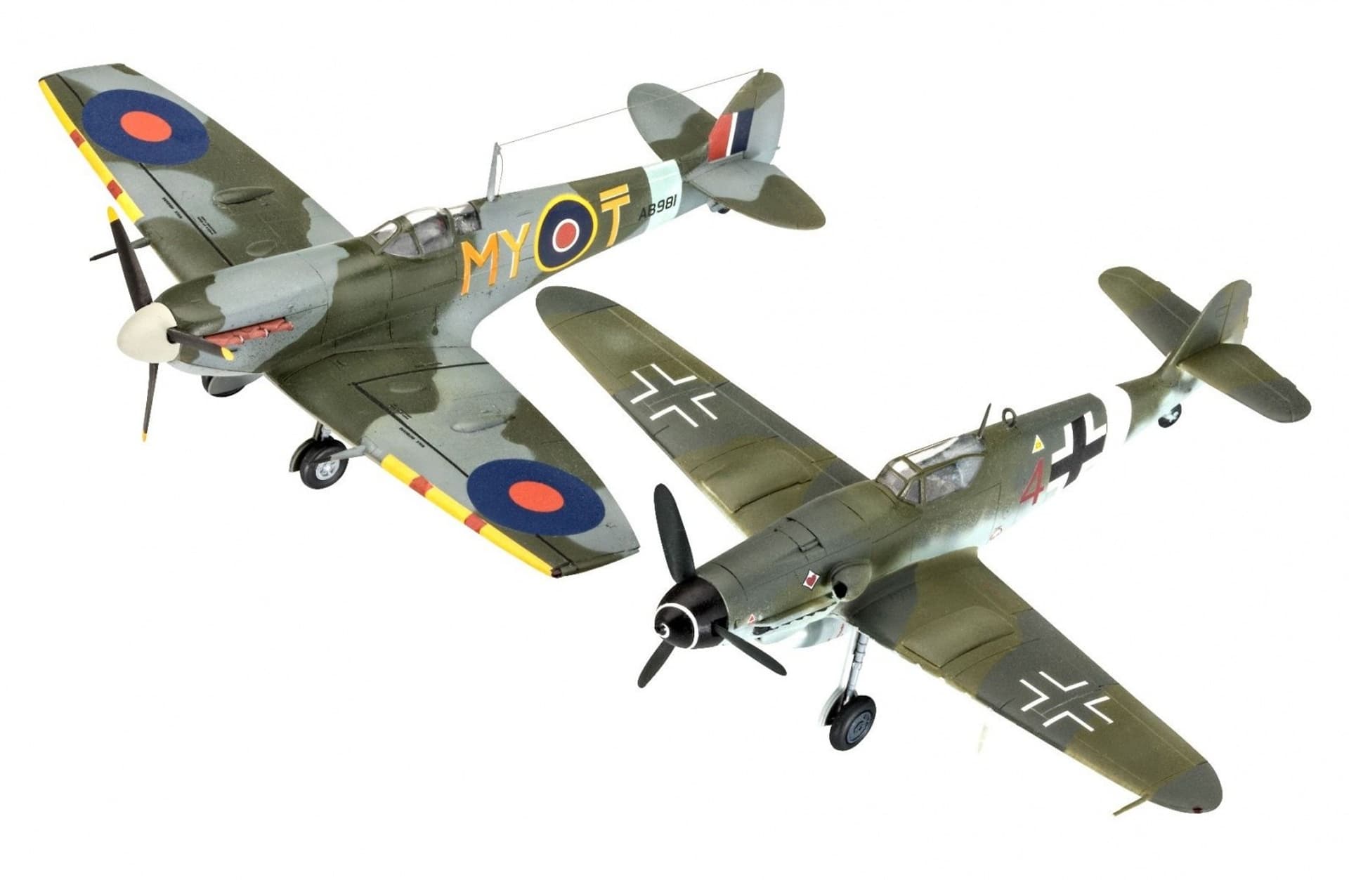 

Zestaw do sklejania BF109G-10 & Spitfire MK.V