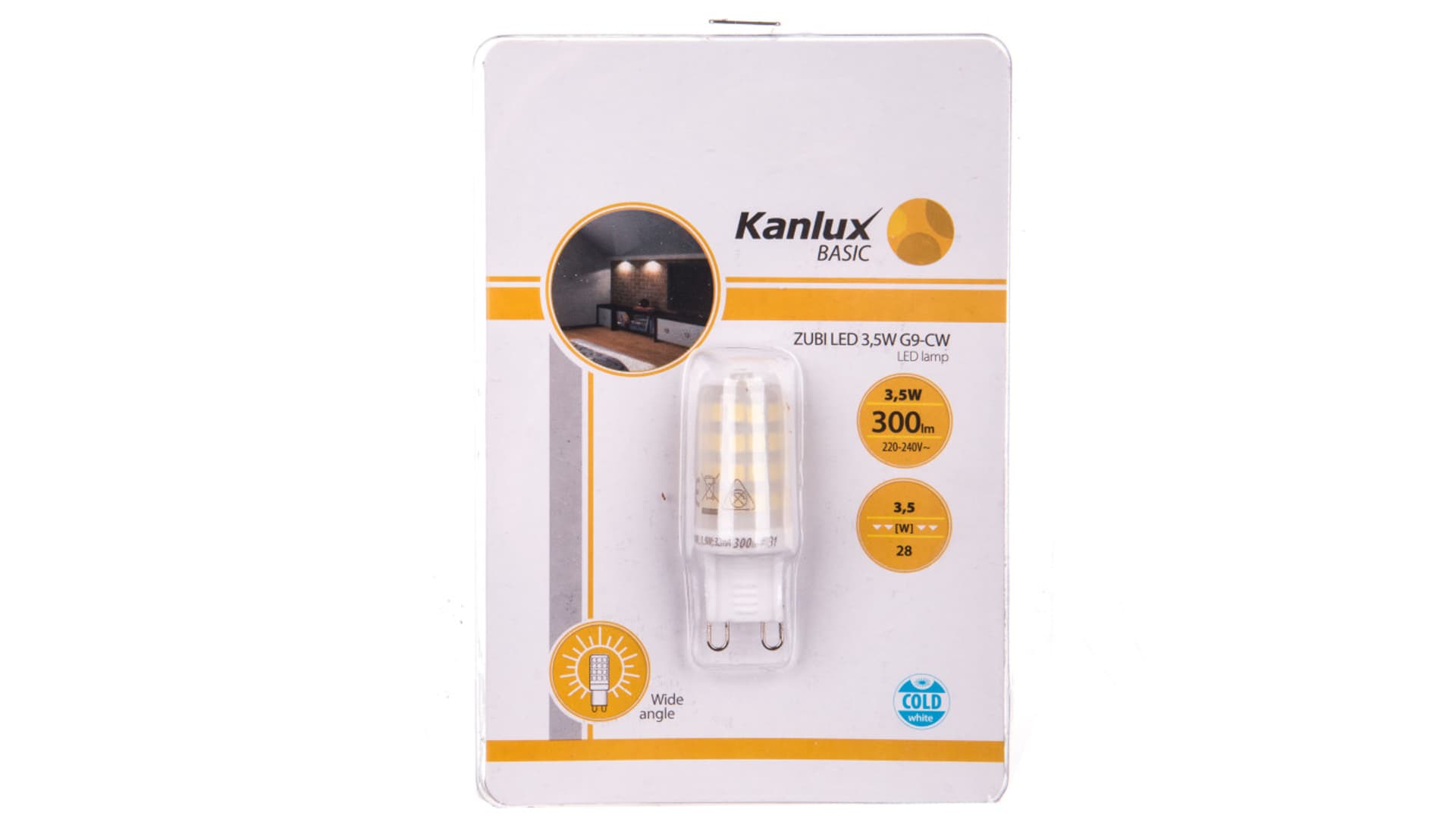 

Żarówka LED ZUBI LED 3,5W G9-CW 6000K 300lm 24521