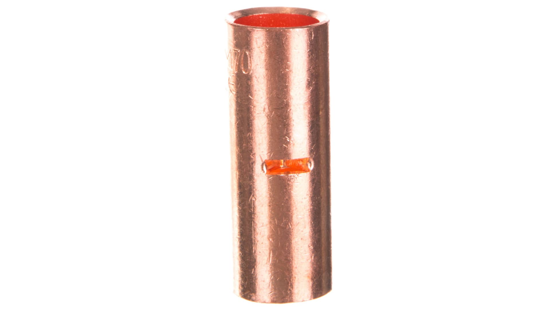 

Końcówka /tulejka/ łącząca miedziana niecynowana 70mm2 LN70