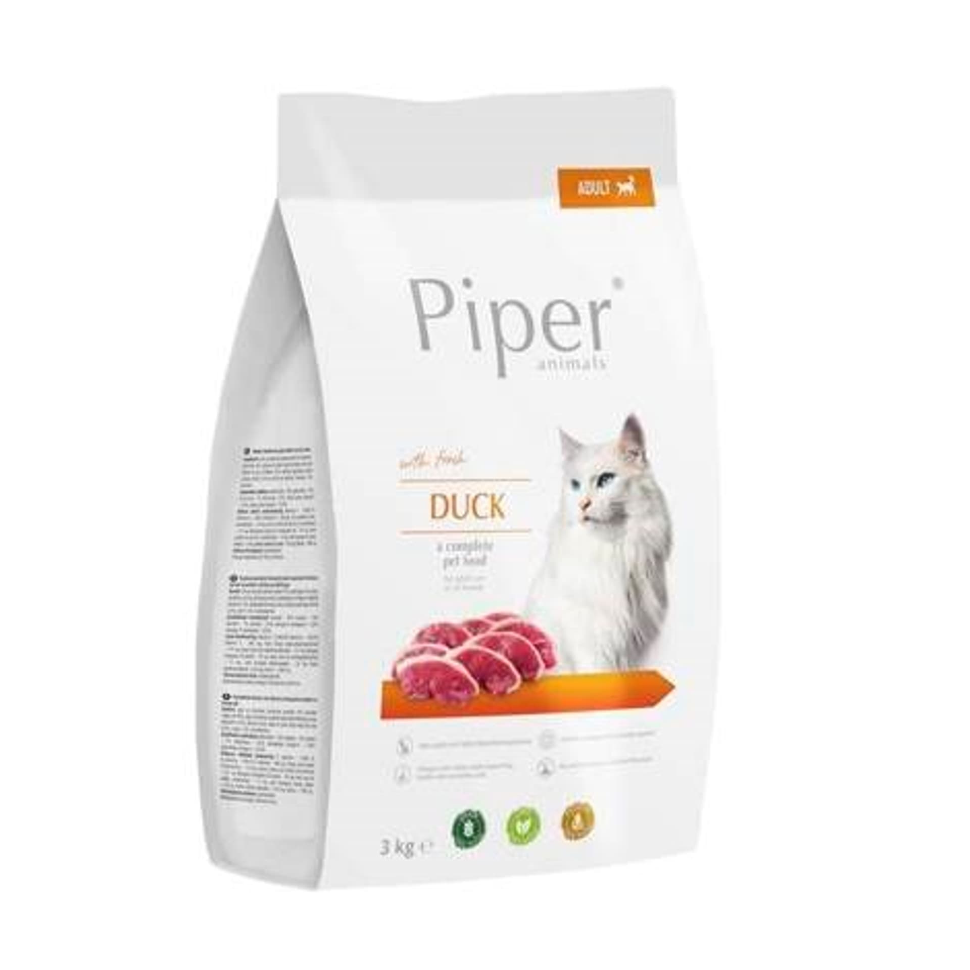 

DOLINA NOTECI Piper ze świeżą kaczką 3 kg, karma sucha dla kota