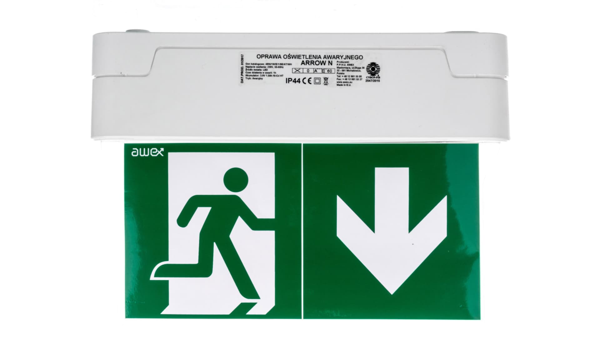 

Oprawa awaryjna ARROW N LED 1W 1h jednozadaniowa AT + PU31 PU41 biała ARN/1W/E/1/SE/AT/WH