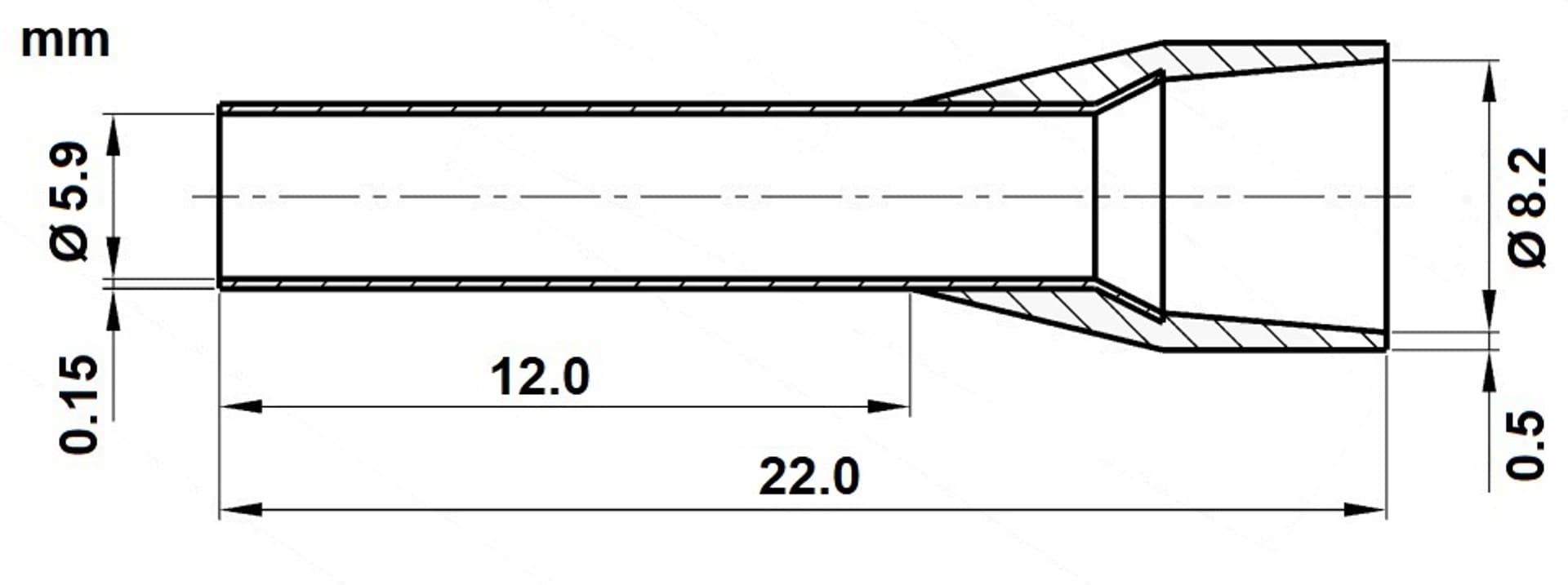 

TULEJKA KABLOWA TUL-16/12/DIN-BL*P100