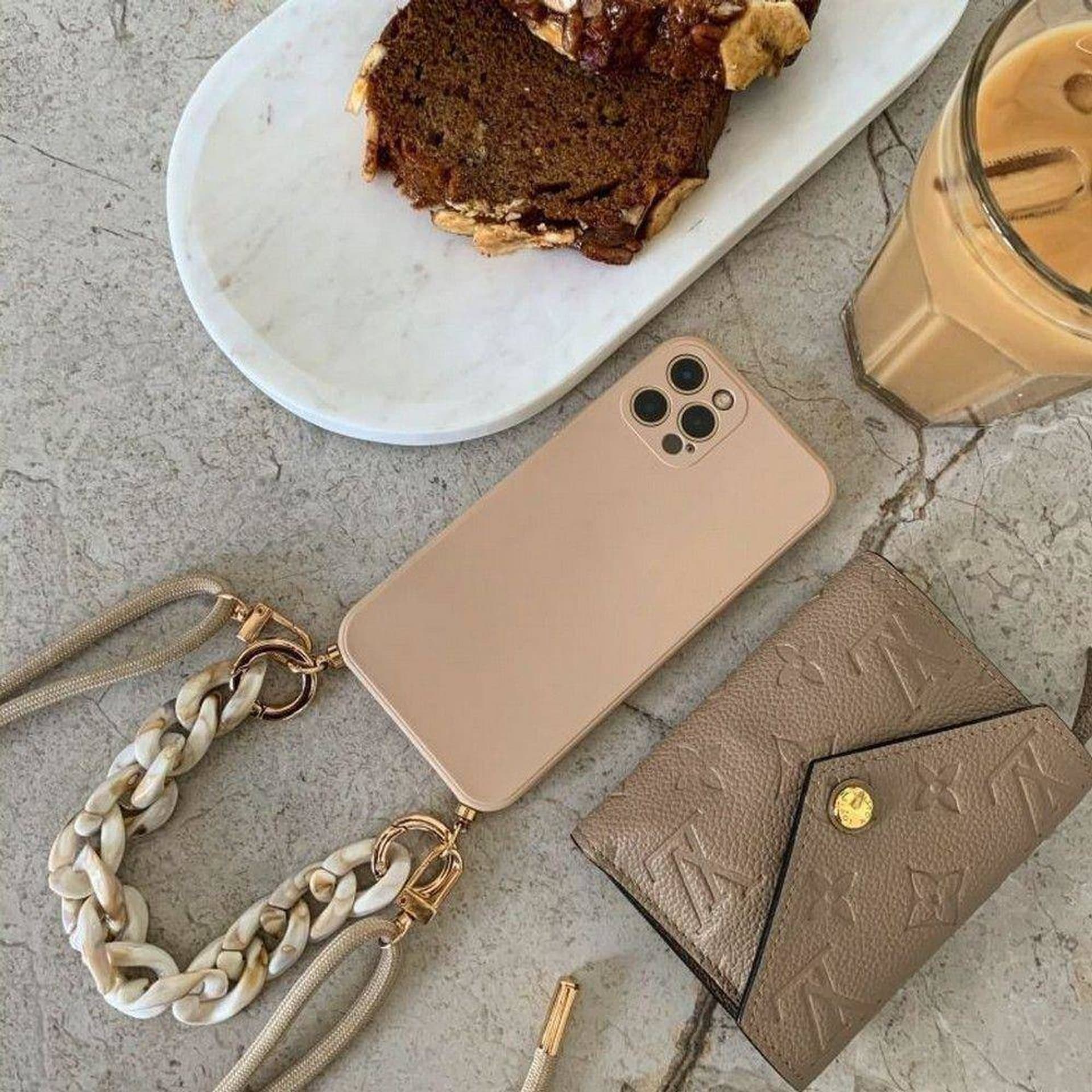 

Etui SAMSUNG GALAXY A14 4G / 5G Tech-Protect Icon Chain beżowe