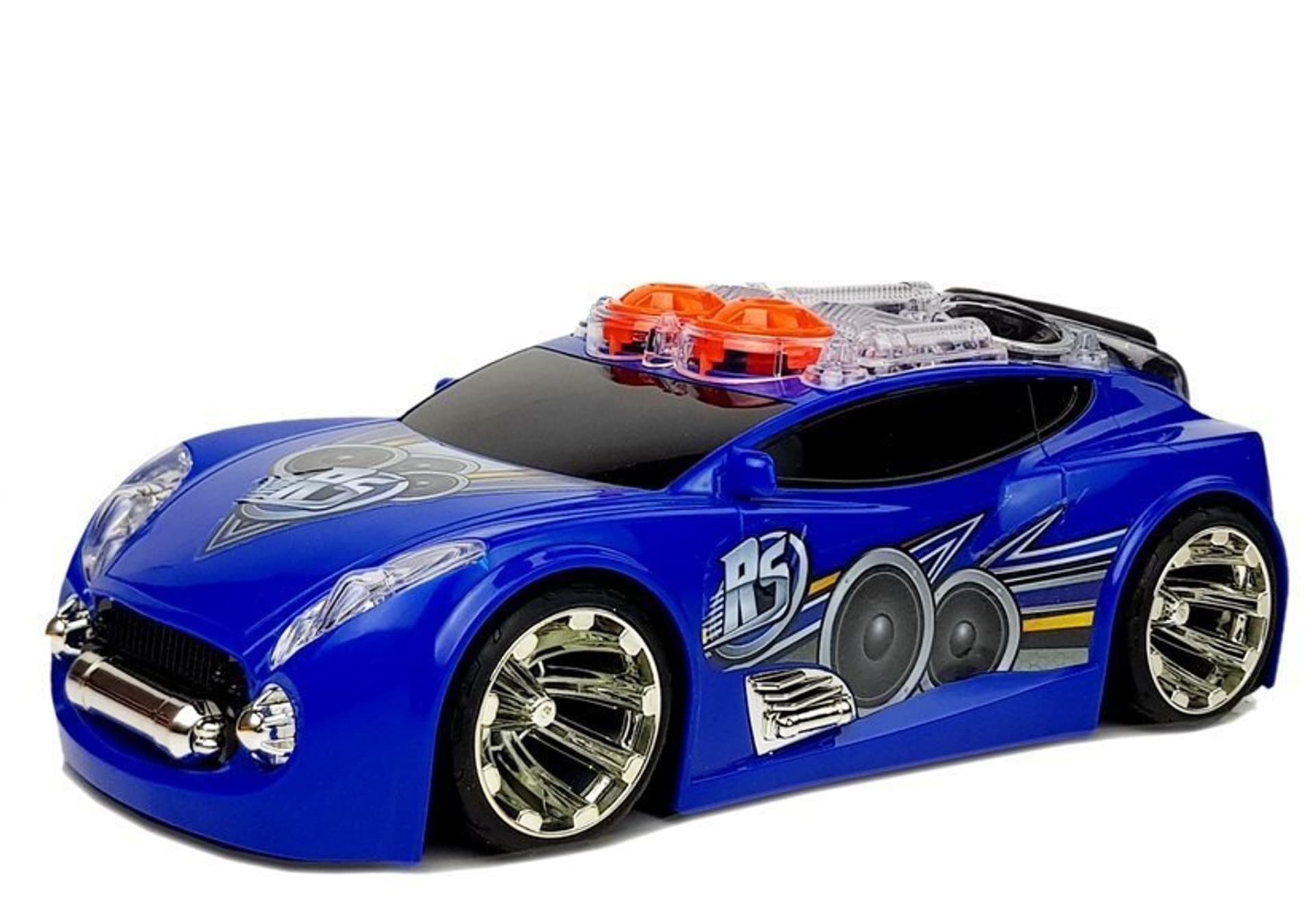 

Sportowe Auto DJ z Głośnikami na dachu Muzyka Światła