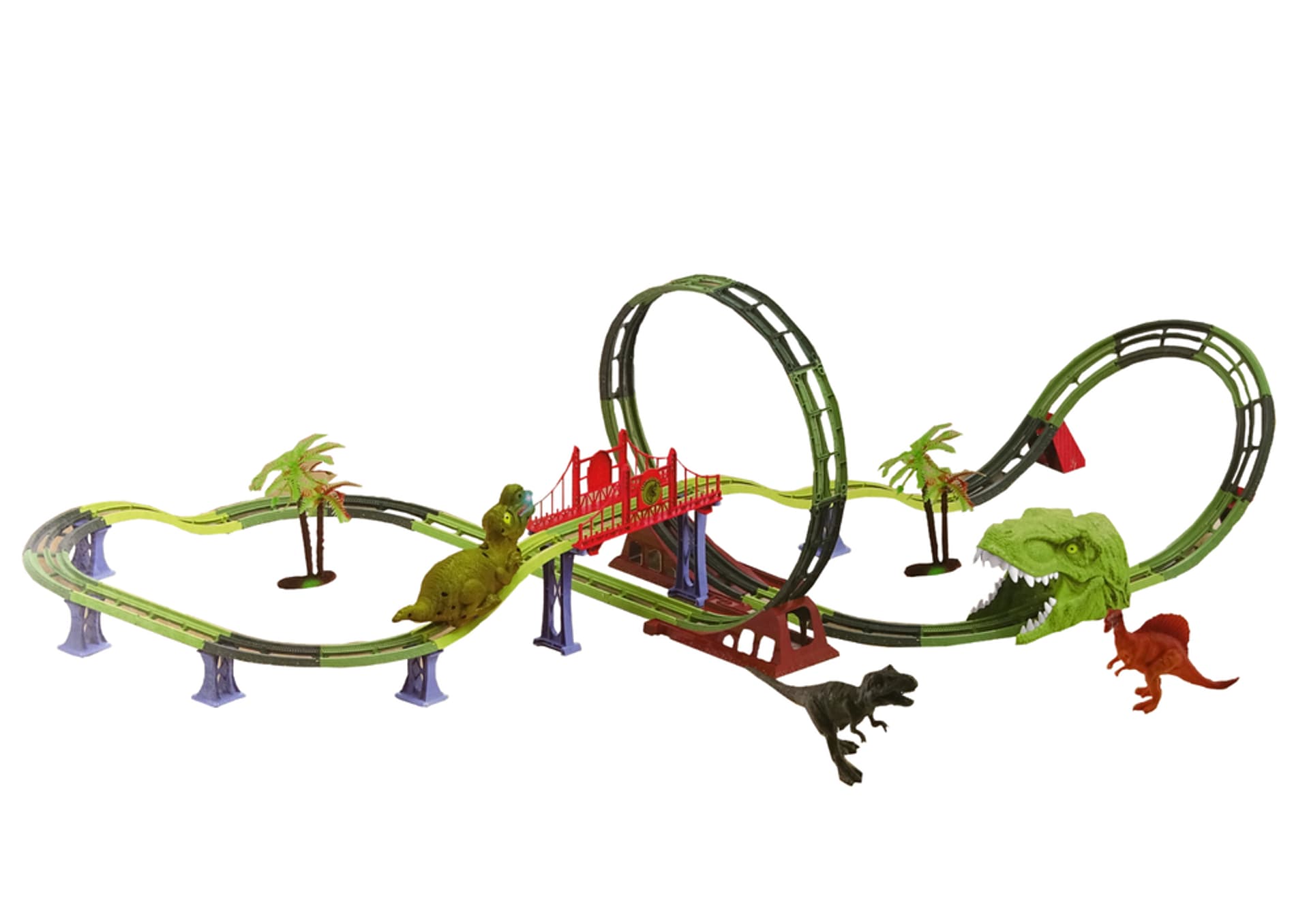 

Tor Kolejka Spirala Dinozaur Dźwięk Światło Akcesoria