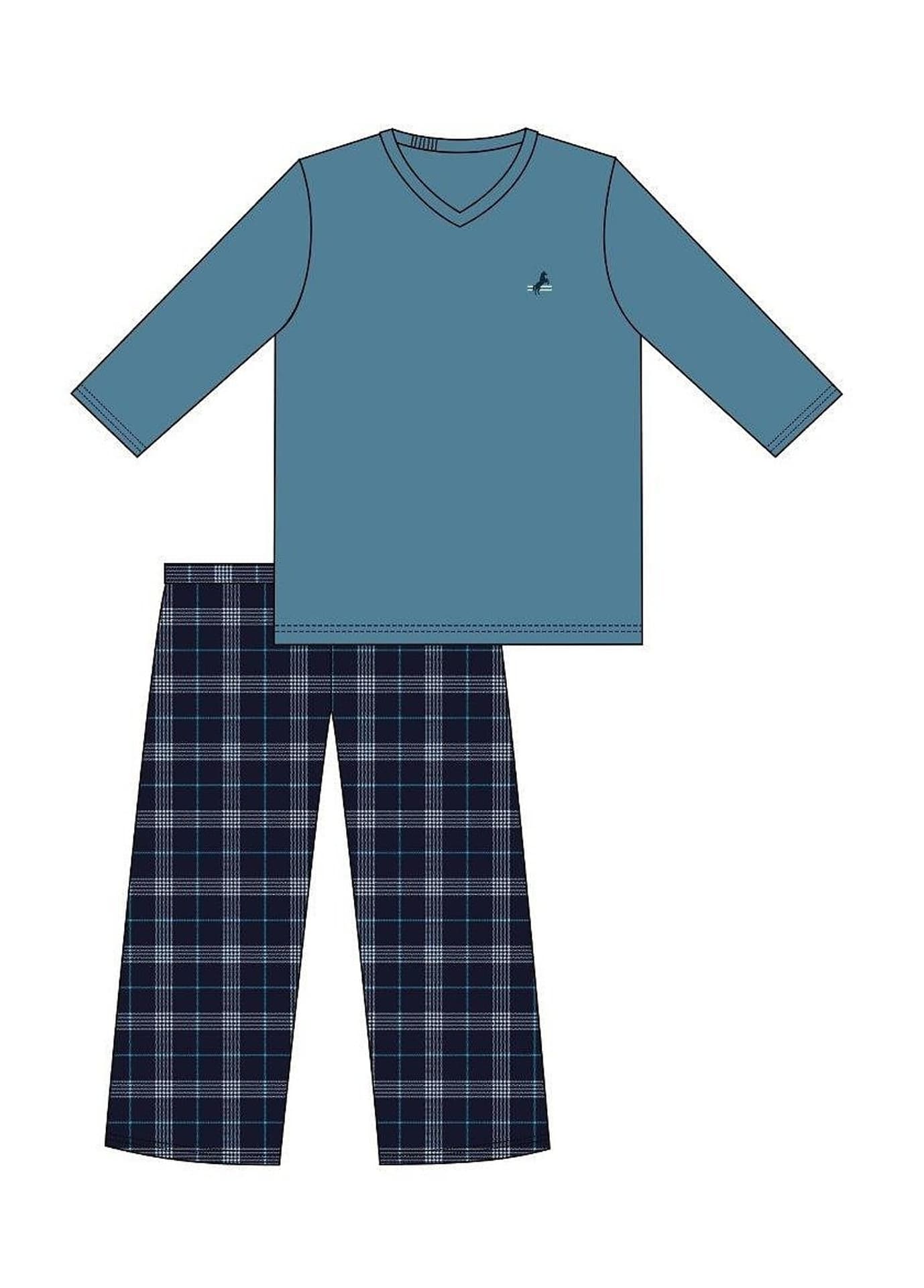 

PIŻAMA MĘSKA 124/240 DERBY DR R.3XL-5XL (kolor jeans, rozmiar XXXL)