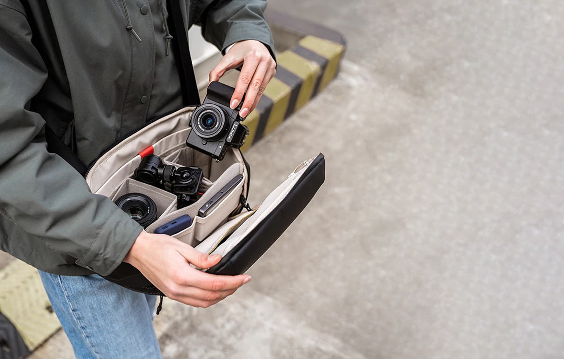 

Torba fotograficzna na ramię PGYTECH OneGo 10L (szary muszelkowy)