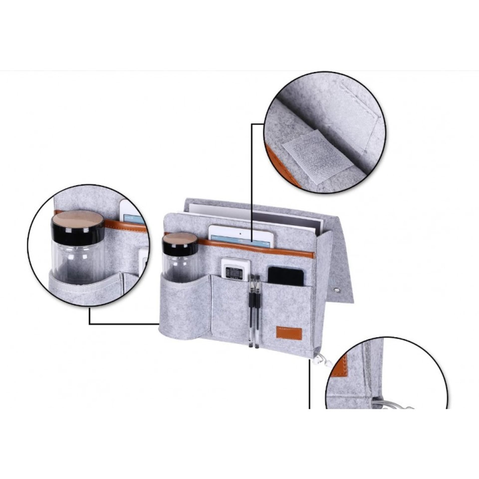 

Organizer z filcu szarość ORM03SZ-FILC