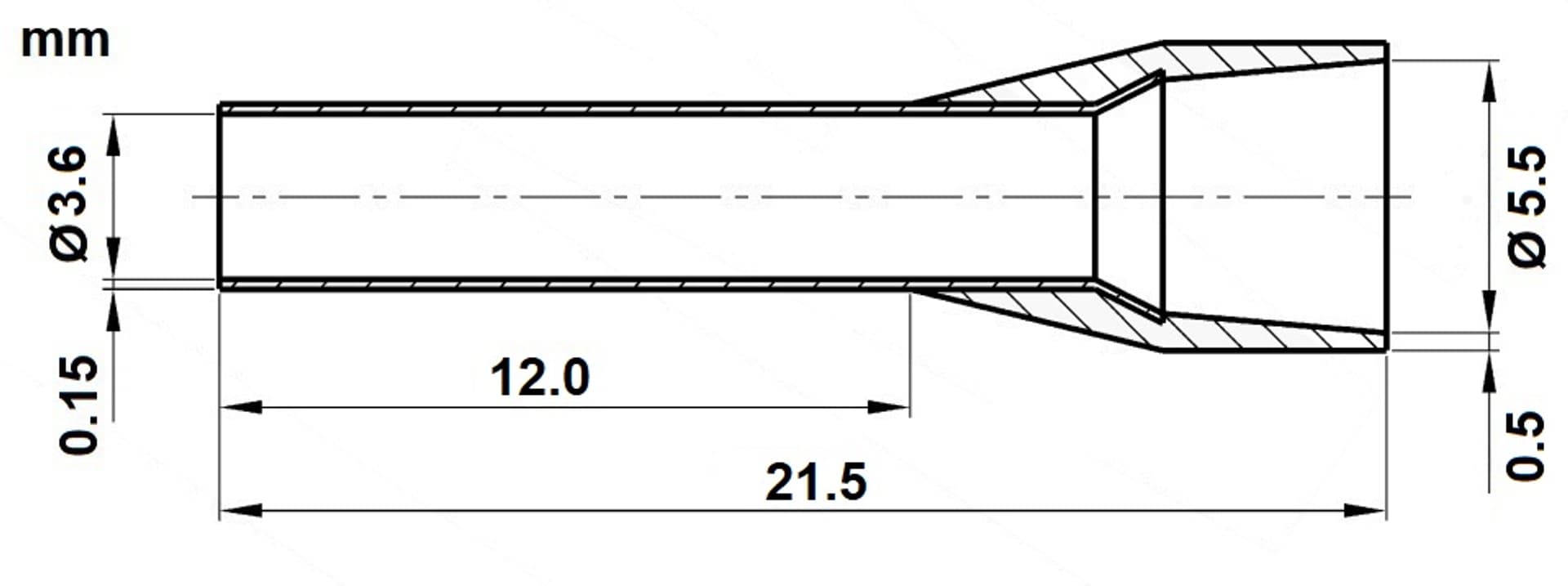 

TULEJKA KABLOWA TUL-6/12/DIN-Y*P100