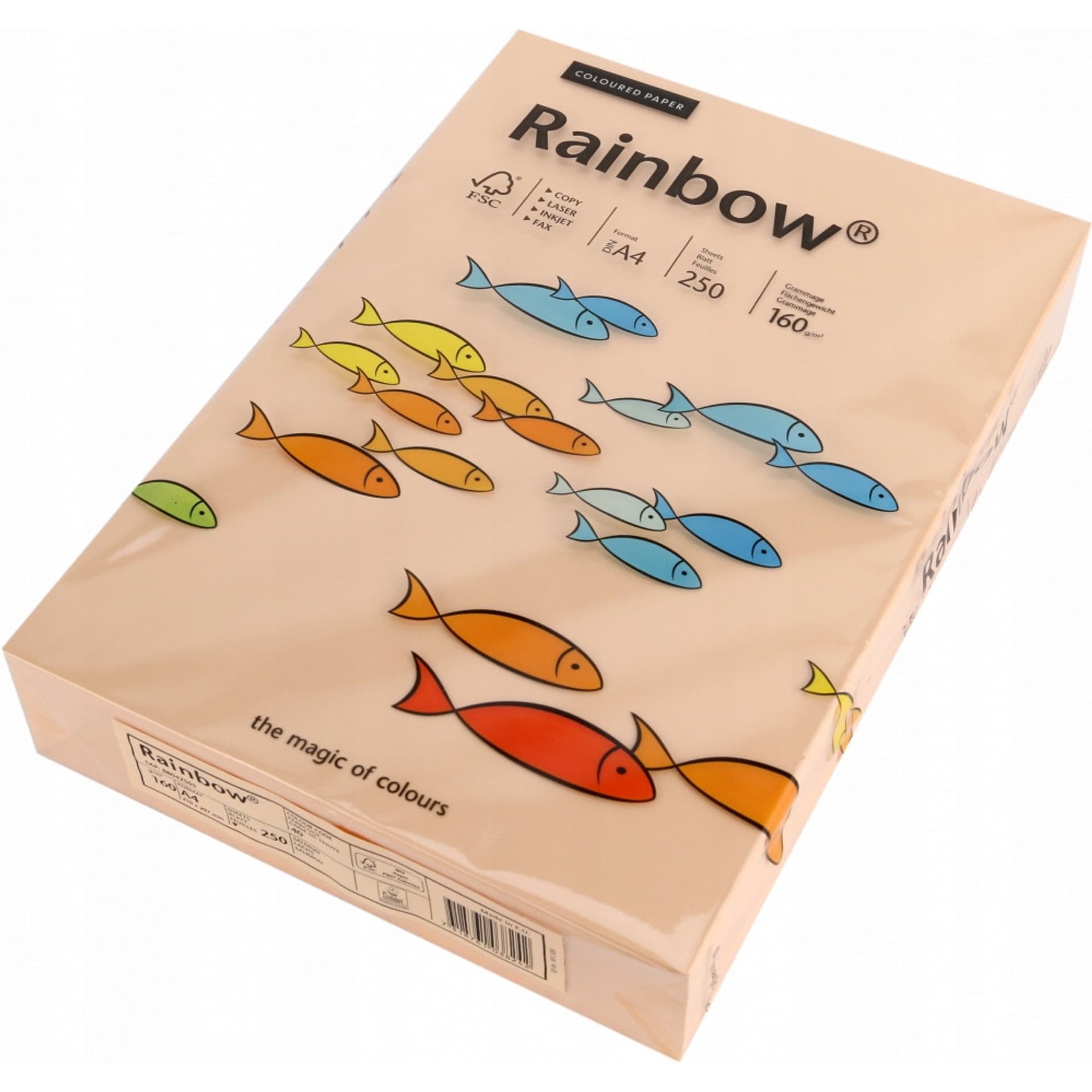 

Papier ksero A4 160g RAINBOW R40 łososiowy 88042505