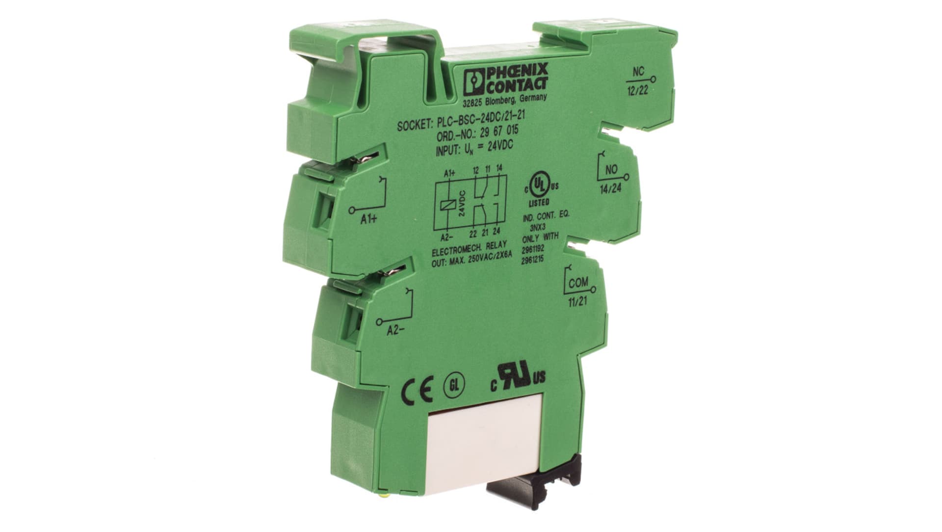 

Moduł przekaźnikowy 2P 15A 24V DC PLC-RSC- 24DC/21-21 2967060