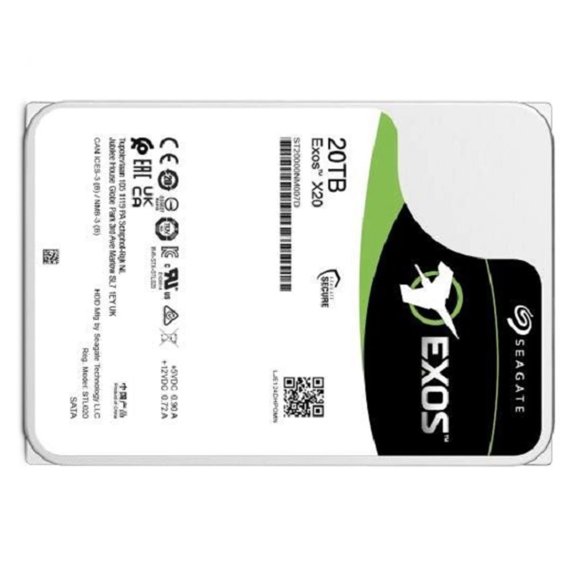 

Dysk twardy SEAGATE Exos 20 TB 3.5" ST20000NM007D