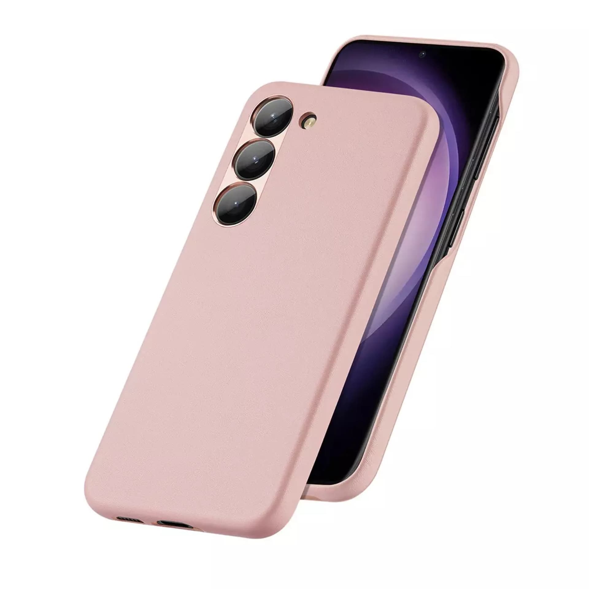 

Dux Ducis Grit etui Samsung Galaxy S23 elegancki pokrowiec ze sztucznej skóry MagSafe różowe