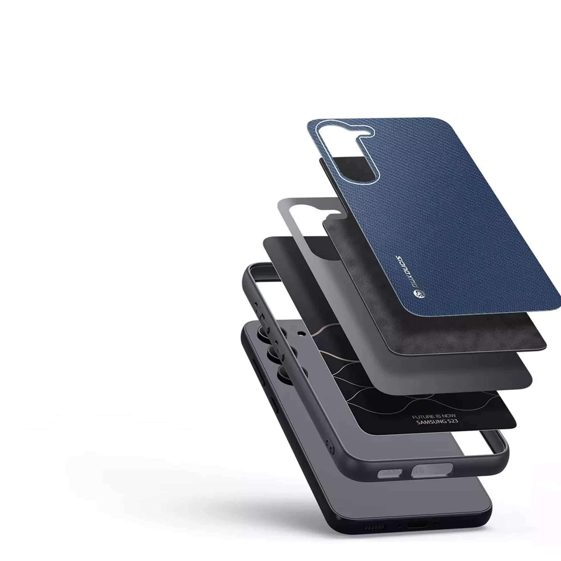 

Dux Ducis Fino etui Samsung Galaxy S23 pokrowiec z silikonową ramką niebieskie