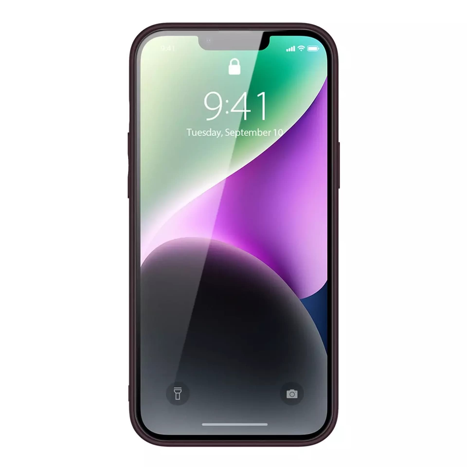 

Dux Ducis Yolo etui iPhone 14 elegancki pokrowiec ze skóry ekologicznej fioletowy