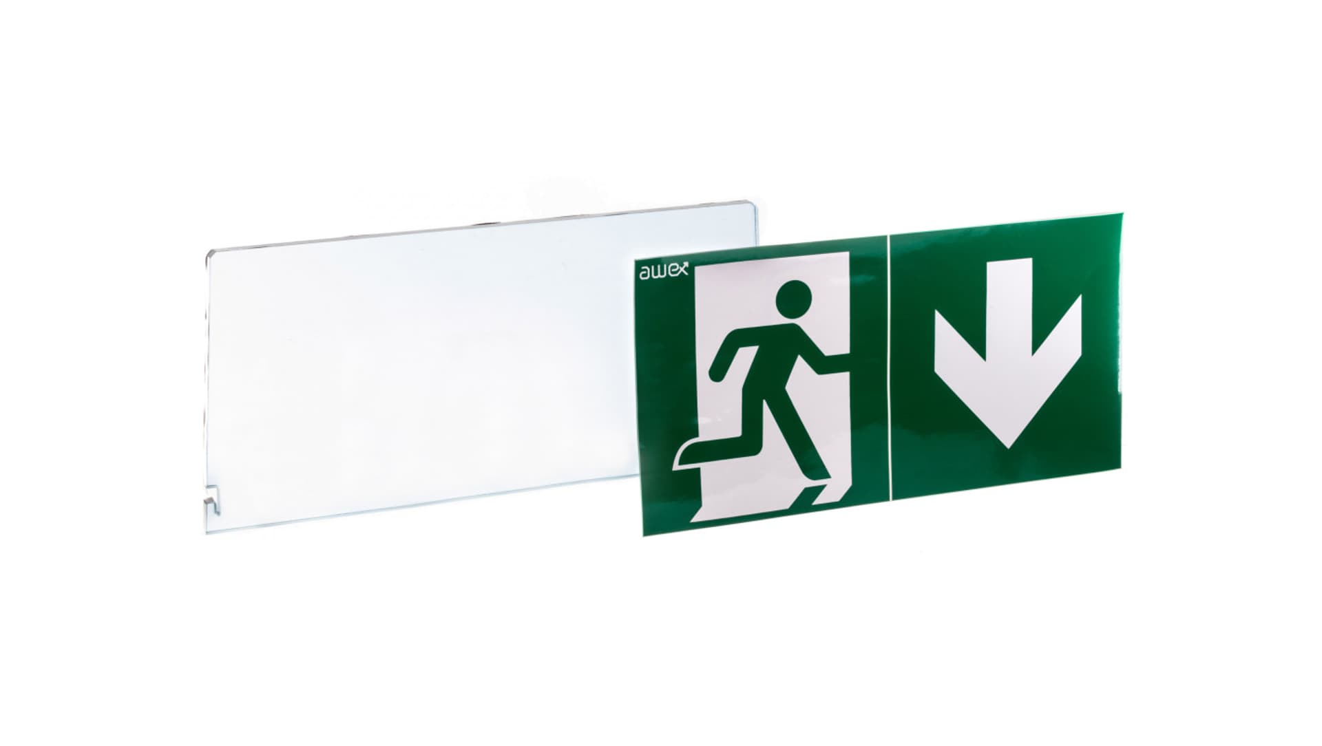 

Plexa do dwustronnej oprawy kierunkowej EXIT L PU32 + PU43 ETL/PLX/PU32+ PU 43