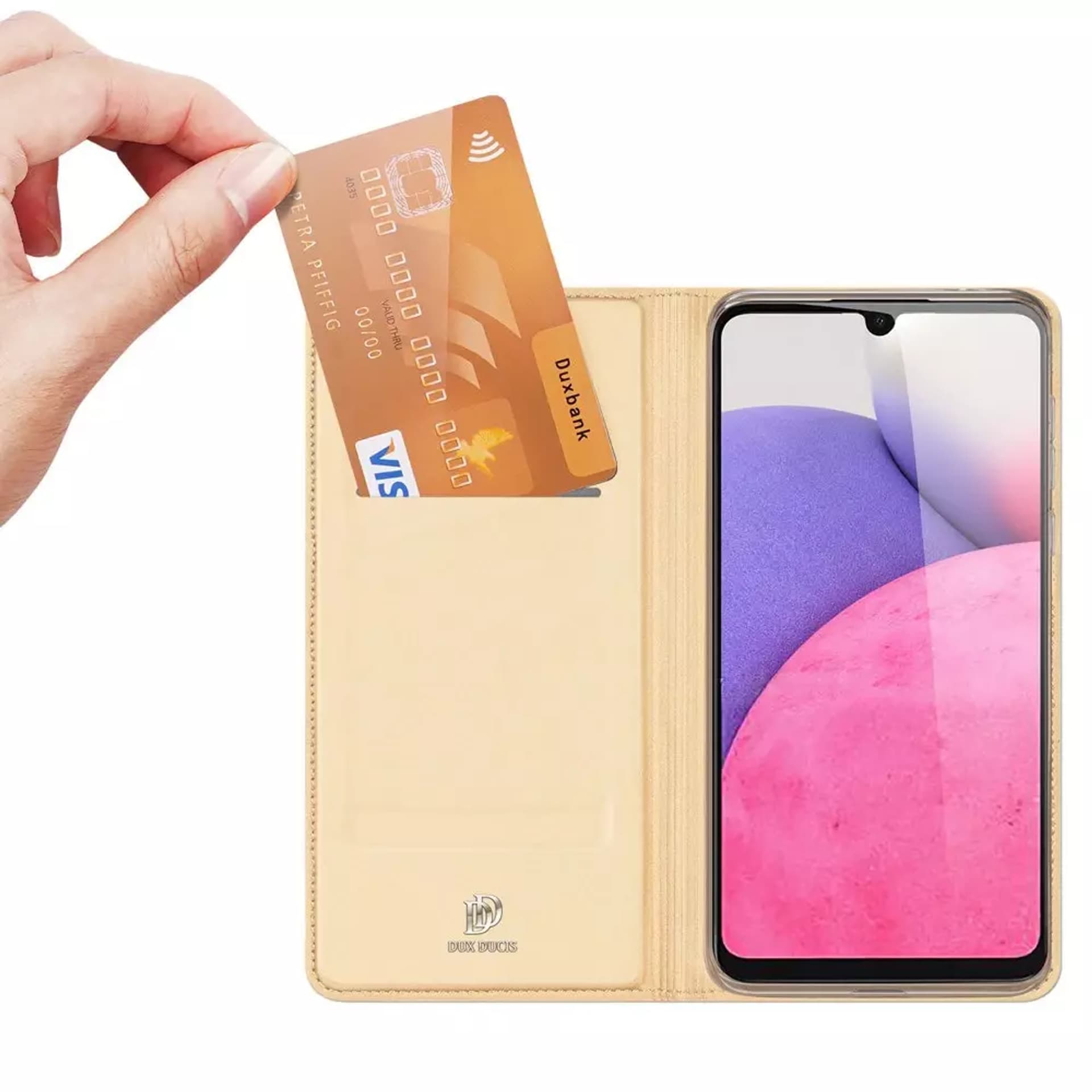 

Dux Ducis Skin Pro kabura etui pokrowiec z klapką Samsung Galaxy A33 5G złoty
