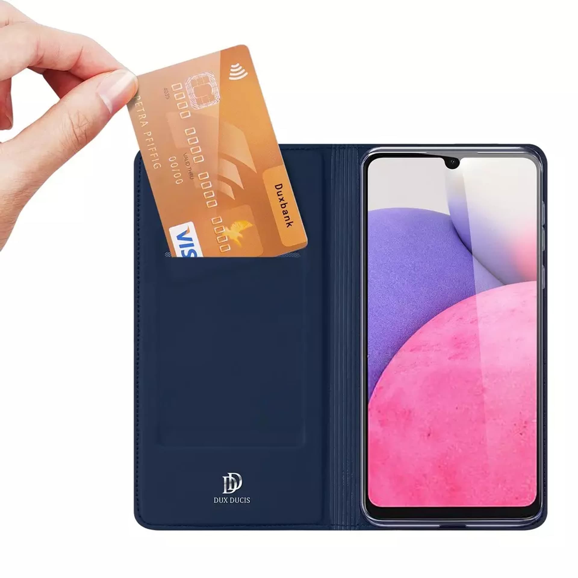 

Dux Ducis Skin Pro kabura etui pokrowiec z klapką Samsung Galaxy A33 5G niebieski