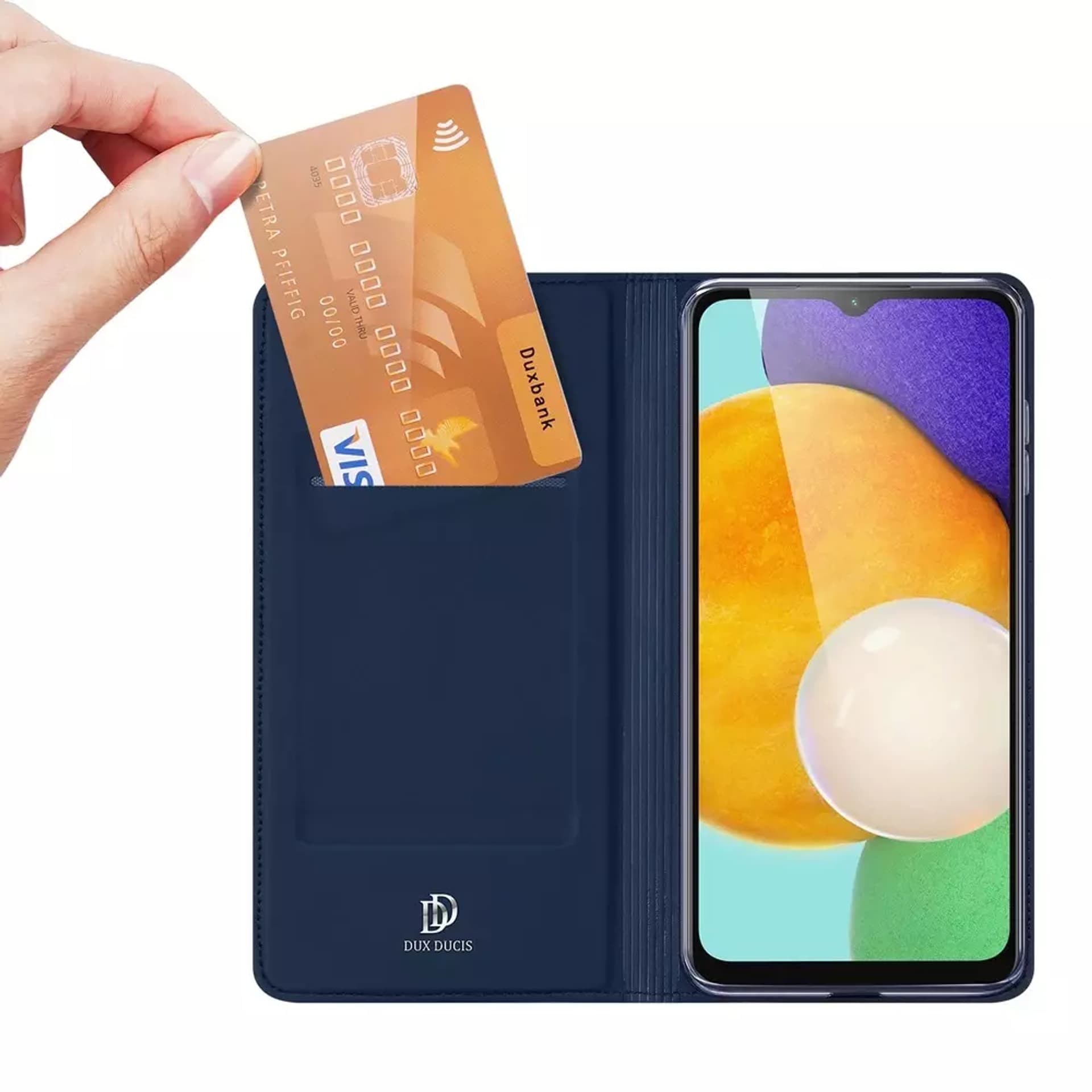 

Dux Ducis Skin Pro kabura etui pokrowiec z klapką Samsung Galaxy A13 5G niebieski