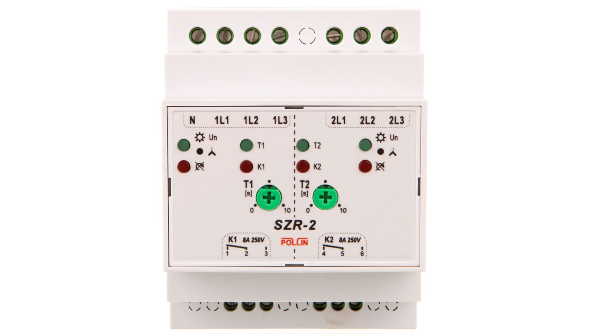 

Sterownik samoczynnego załączania rezerwy /+styk 2x1P 8A 250V/ SZR-2