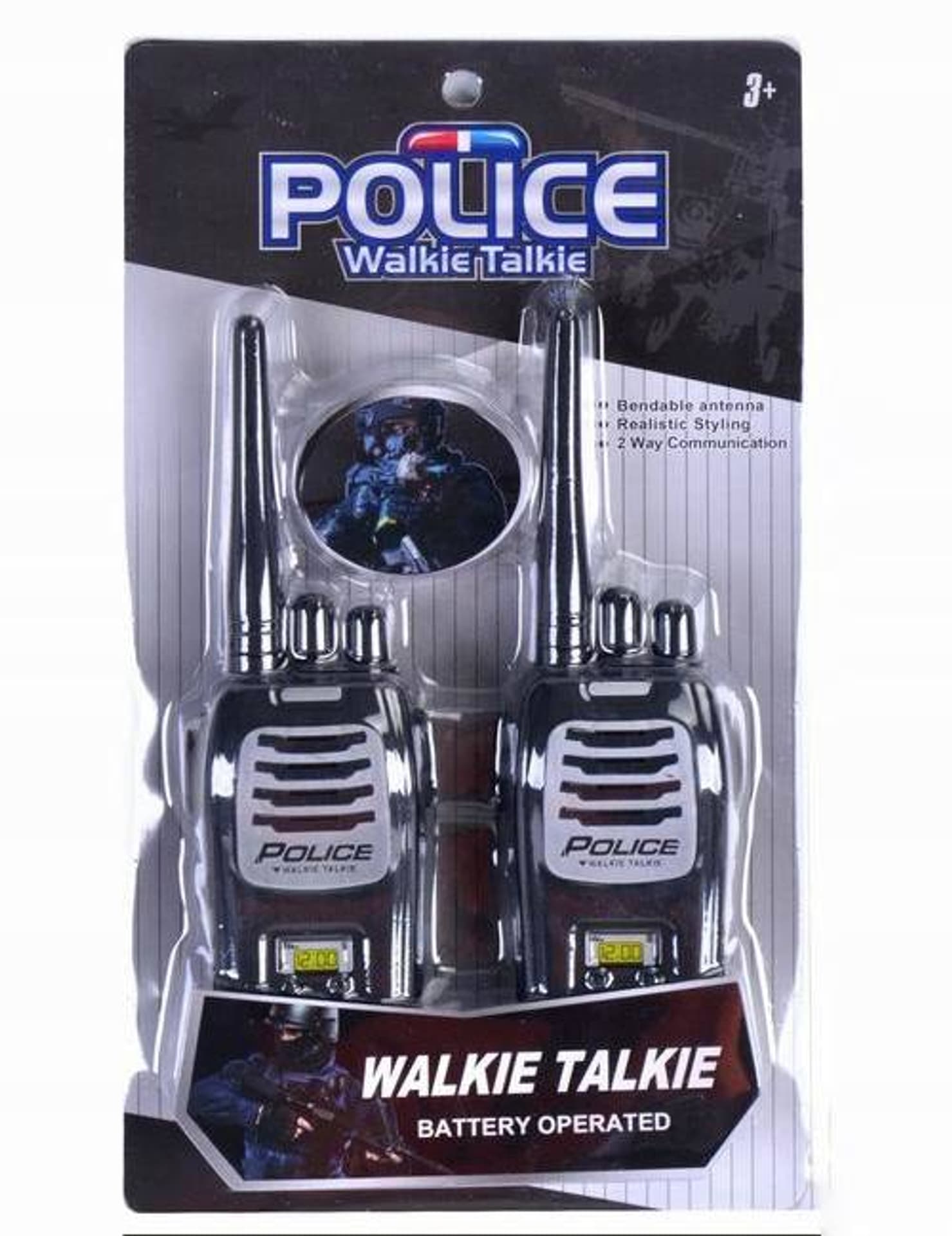 

KRÓTKOFALÓWKI DLA DZIECI WALKIE-TALKIE POLICJA GRA