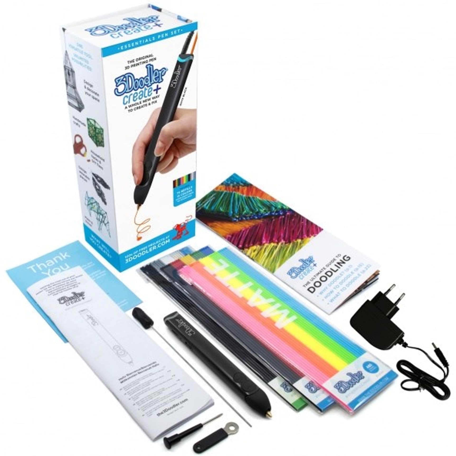 

3DOODLER CREATE I PRO FILAMENT ABS 3MM, 25 SZTUK, 5 KOLORÓW (CZA/SRE/NIE/ZIE/BRĄ), AB-MIXNEW1, Cza/sre/nie/zie/brą)/ab-mixnew