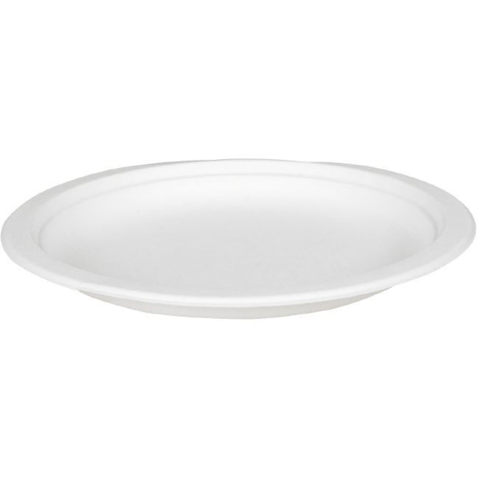 

Talerz z trzciny cukrowej biały 18 cm (50) 29570, 50) 2957