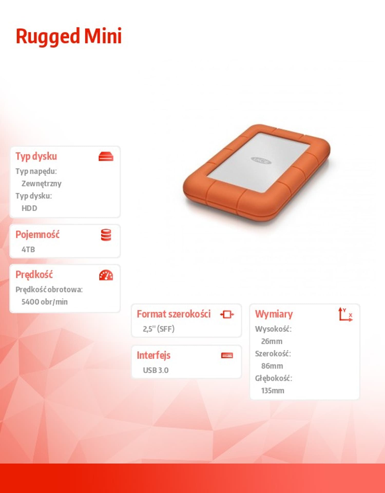 

Rugged Mini 4 TB 2,5'' LAC9000633