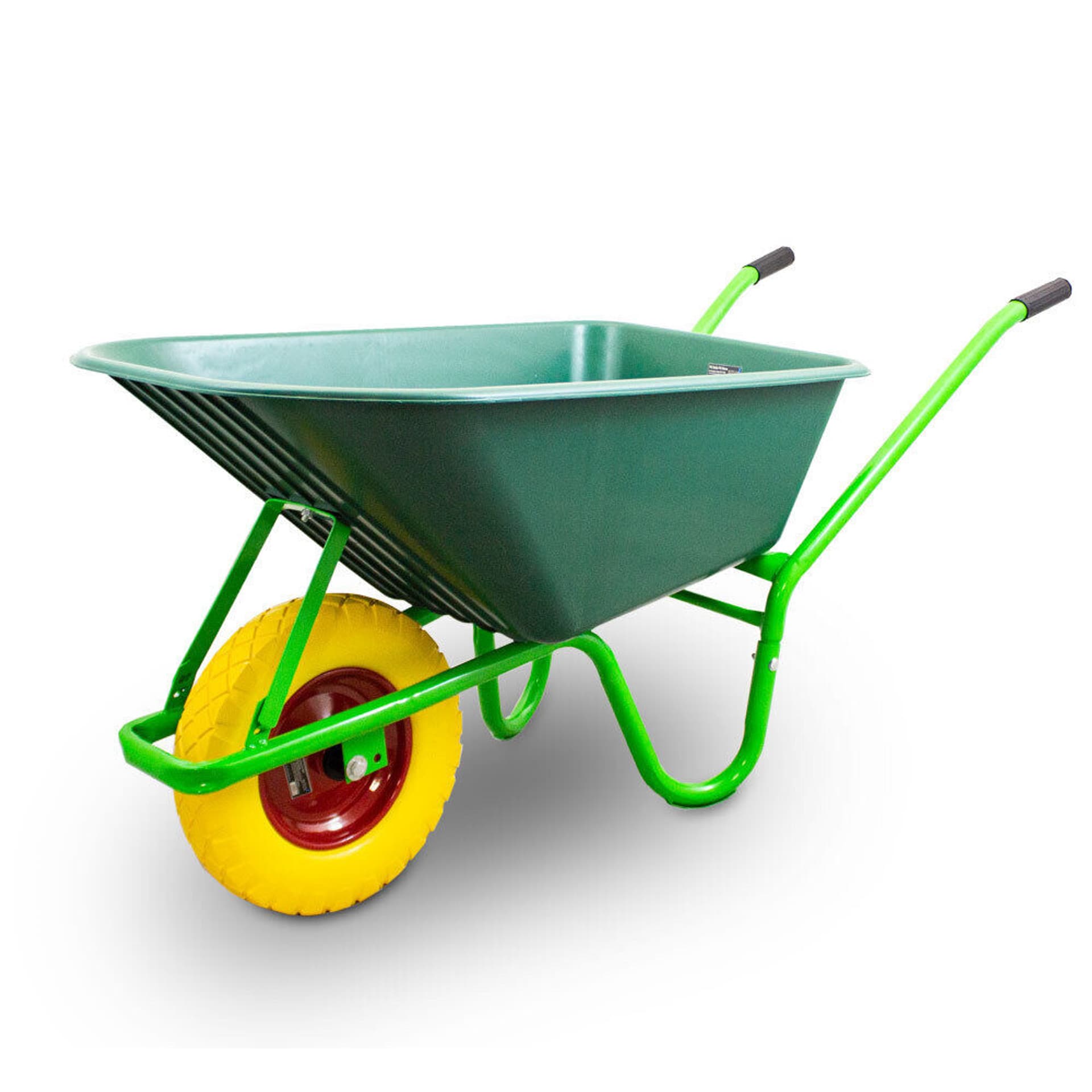 

Taczka Ogrodowa/Budowlana Jednokołowa PU 100L 250kg Misa PVC Żółte Koło