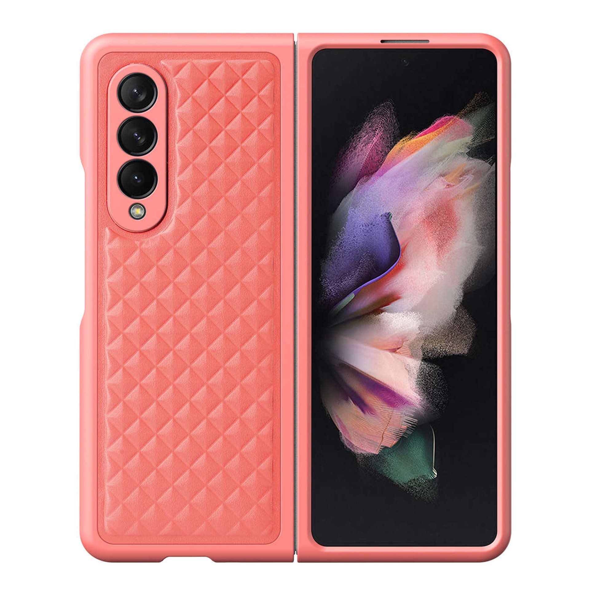 

Dux Ducis Venice skórzane etui do Samsung Galaxy Z Fold 3 pokrowiec z naturalnej skóry czerwony