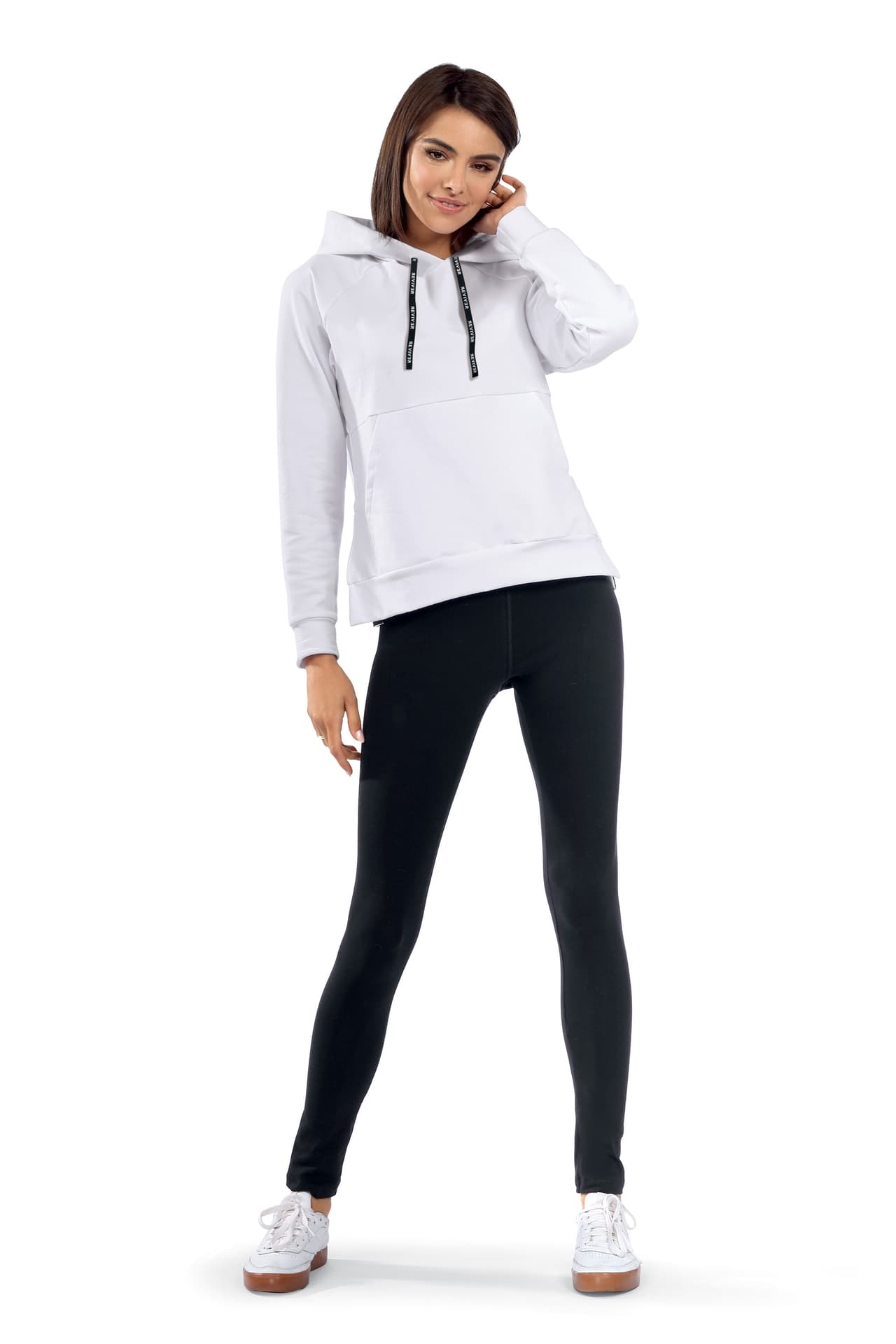 

Bluza z kapturem F5533 Biała (Rozmiar XL)