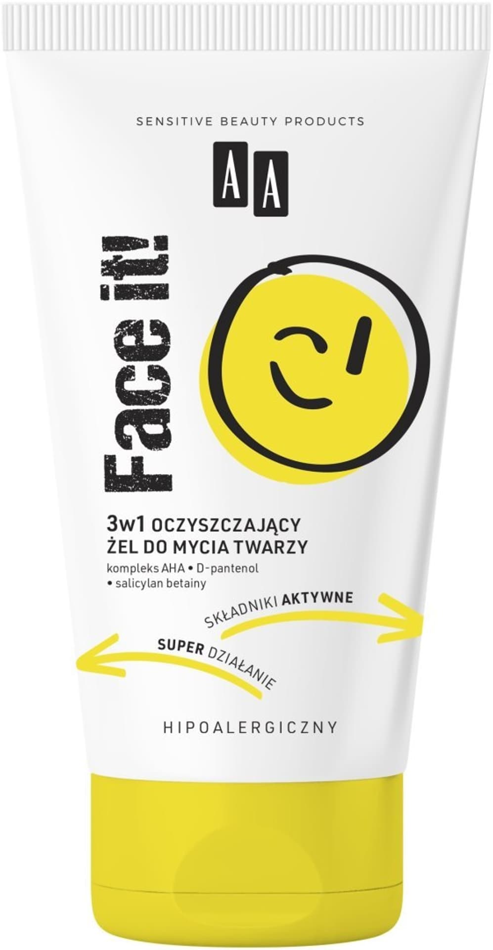 

AA Face It! Oczyszczający Żel do mycia twarzy 3w1 150ml